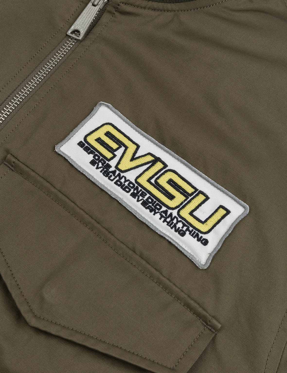 多重商標刺繡徽章常規版型夾棉飛行員外套
