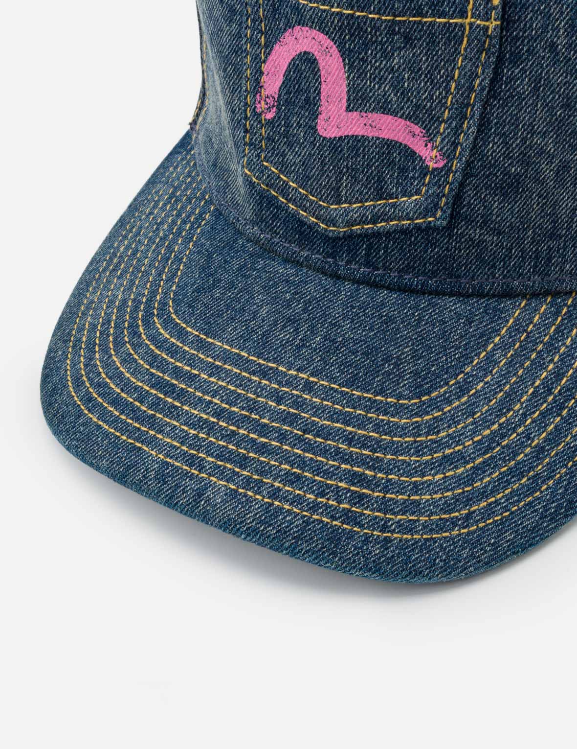 Seagull Pocket Denim Mesh Trucker Cap