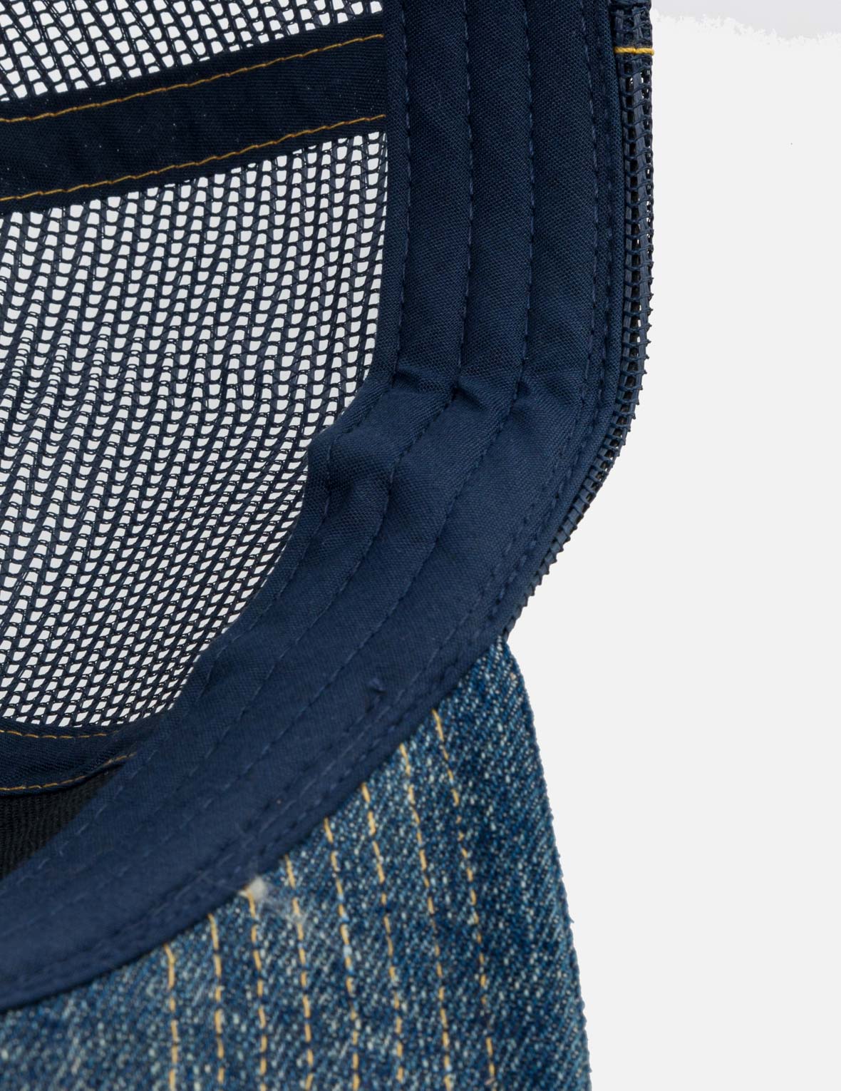 Seagull Pocket Denim Mesh Trucker Cap