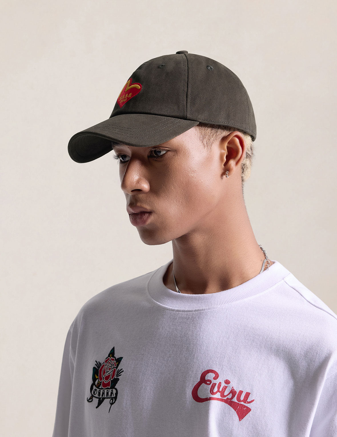 Seagull in Heart Embroidery Baseball Cap