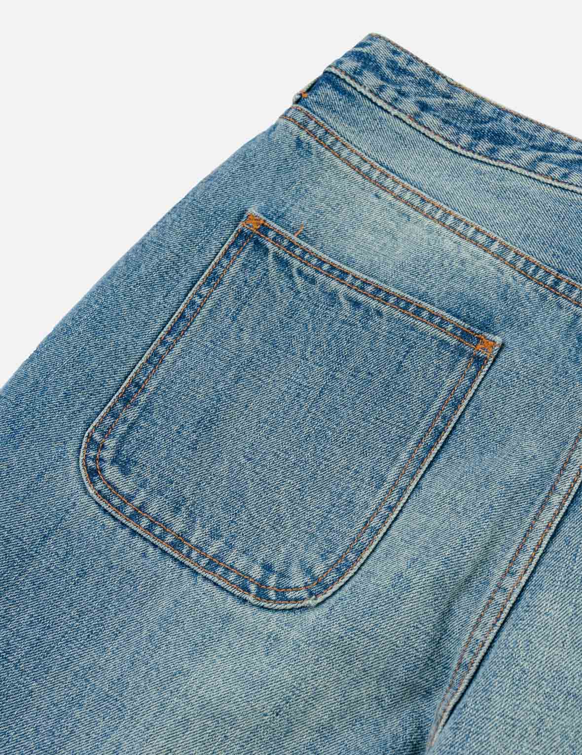 Front Daicock Washed Jeans