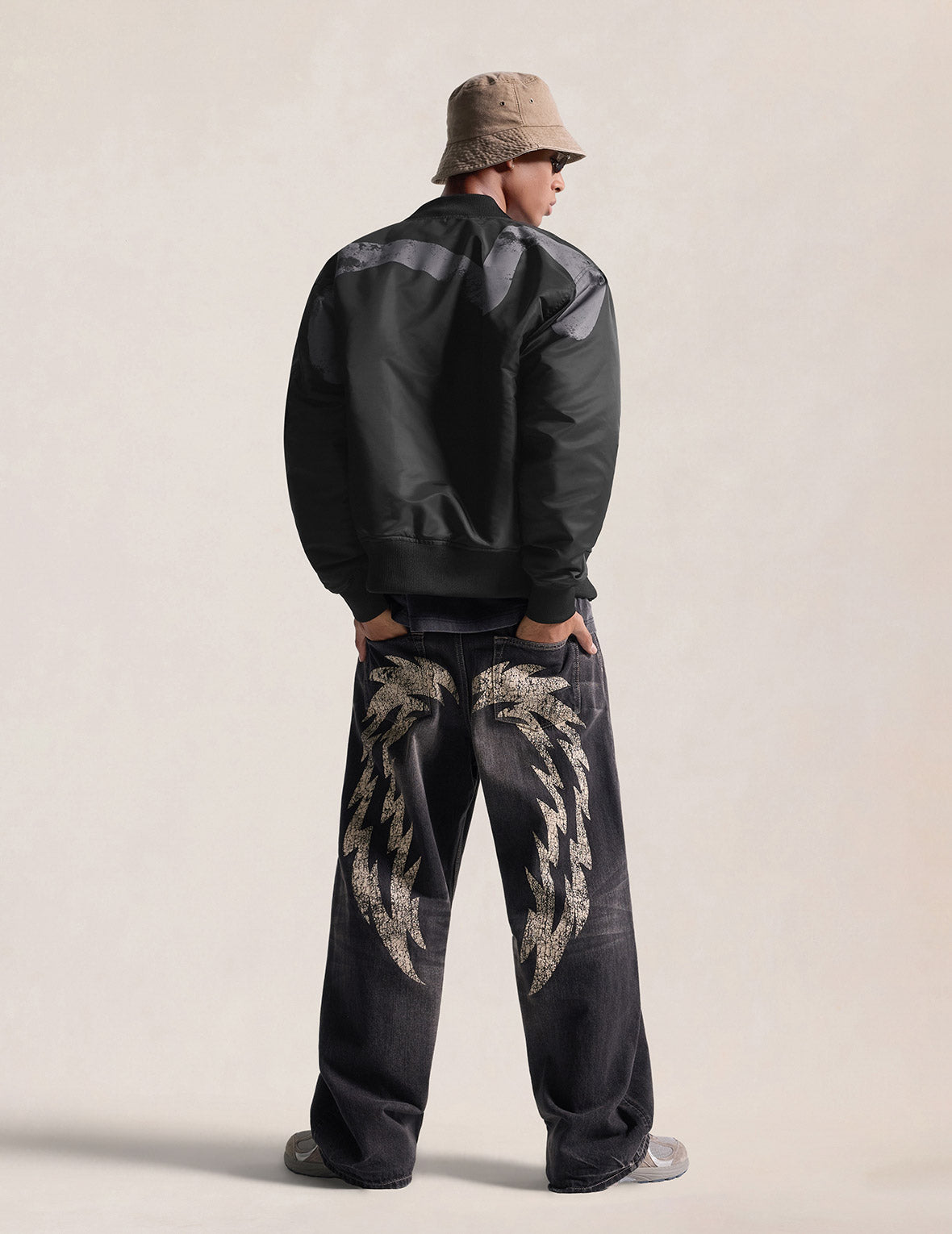 夾棉日曬褪色大M飛行員夾克