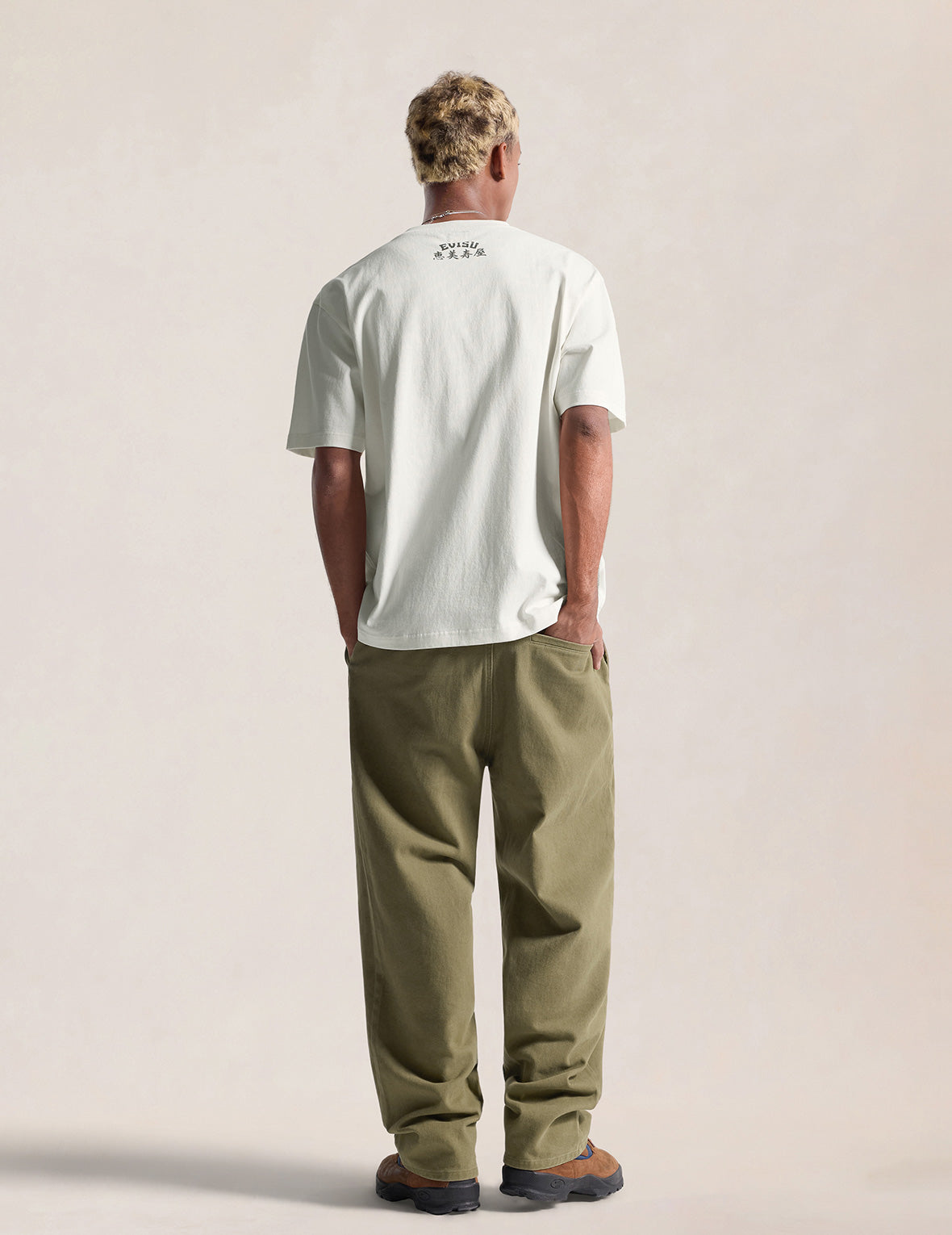 Ebisu & Seagull Embroidery Chino Pants