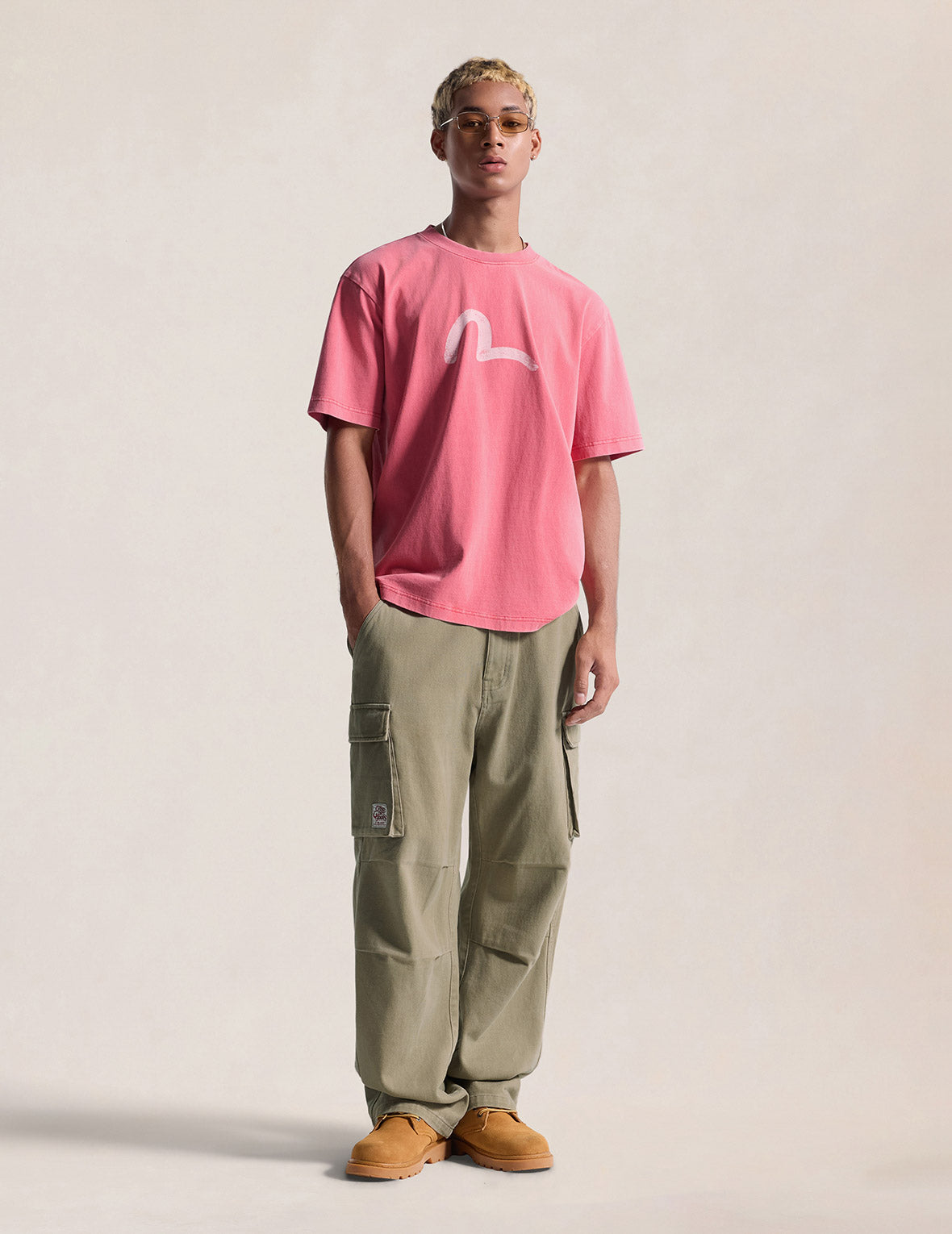 Ebisu & Seagull Print T-shirt