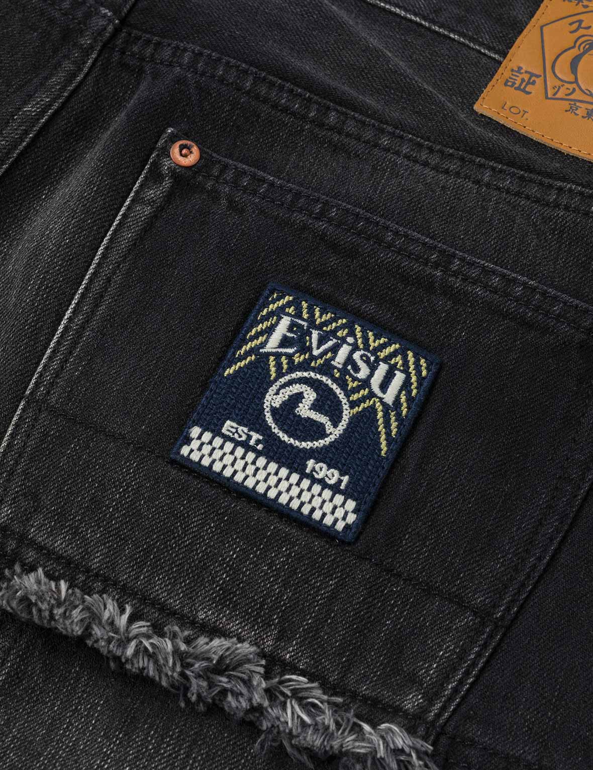 洗水解構刺繡休閒牛仔褲 #2030
