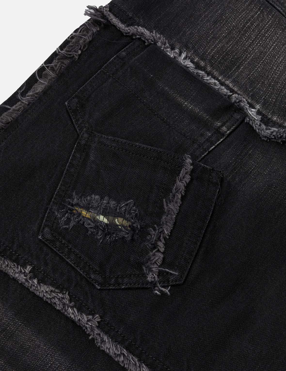 洗水解構刺繡休閒牛仔褲 #2030