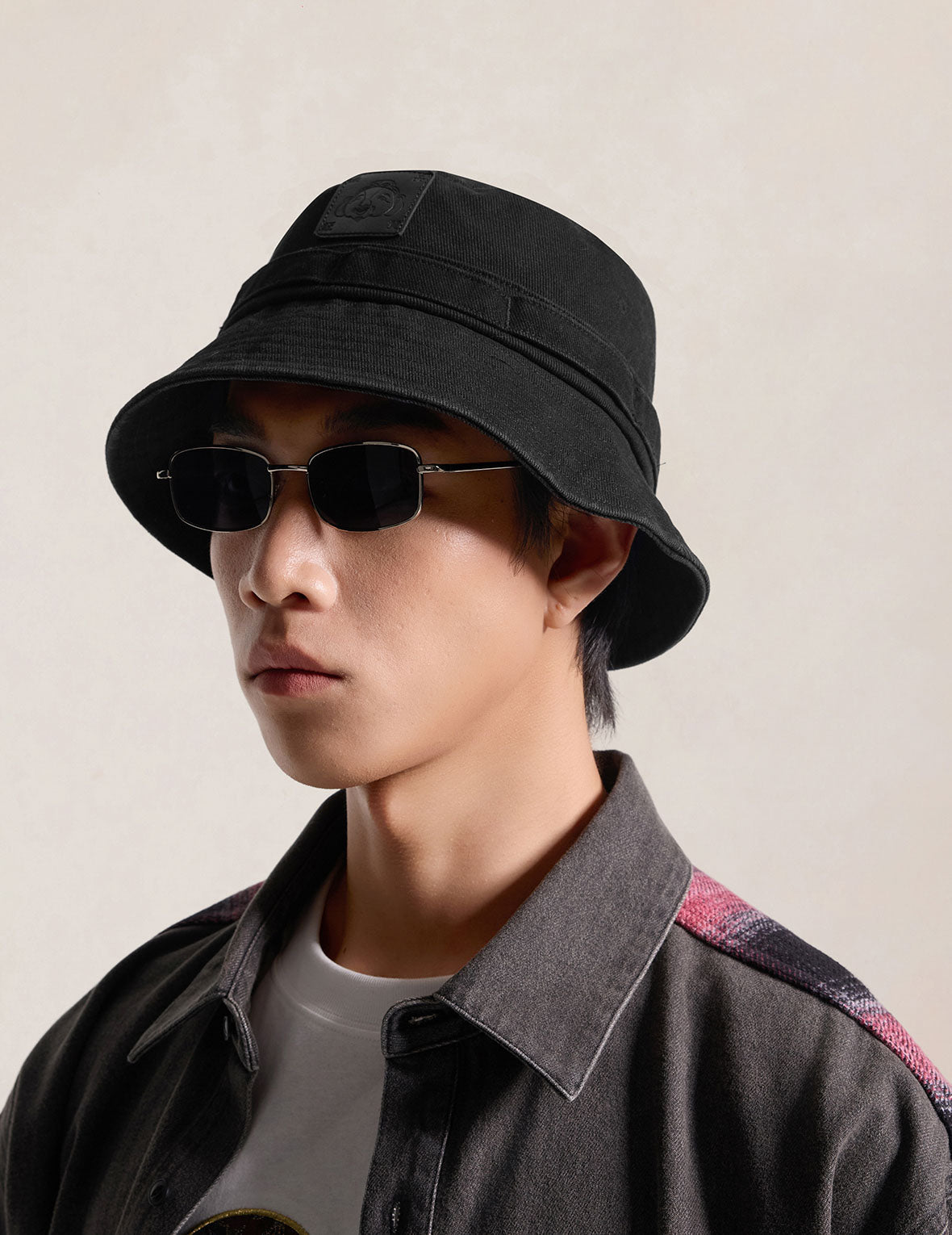 Godhead Leather Patch Bucket Hat