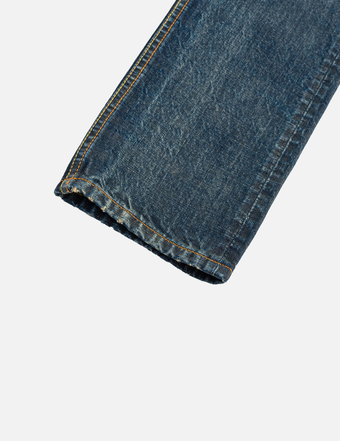 不對稱海鷗刺繡口袋赤耳牛仔褲 #2017