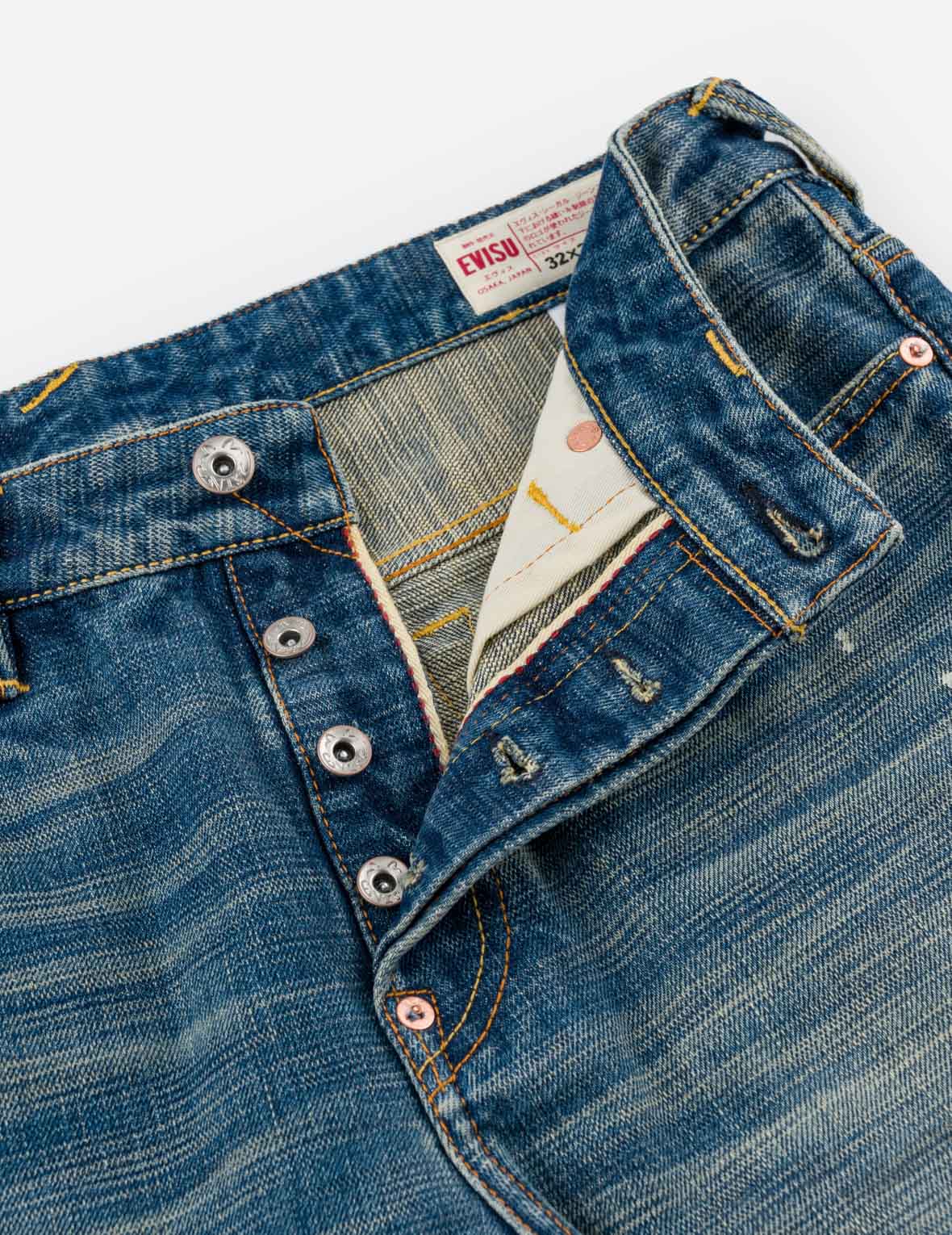 Handbrushed Seagull Selvedge Pocket Slim Jeans #2010