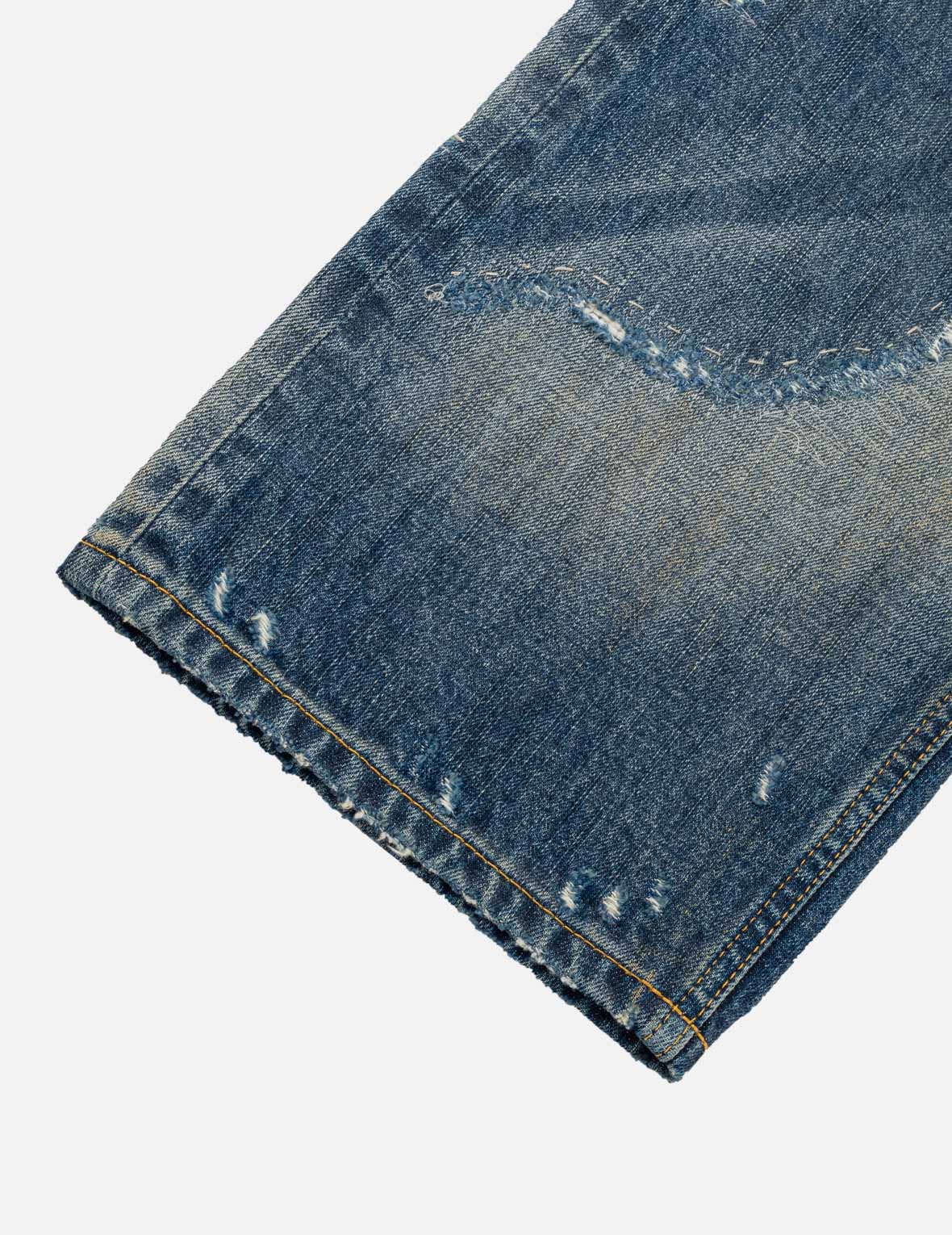 Uneven-Wash Seagull Selvedge Jeans #2038