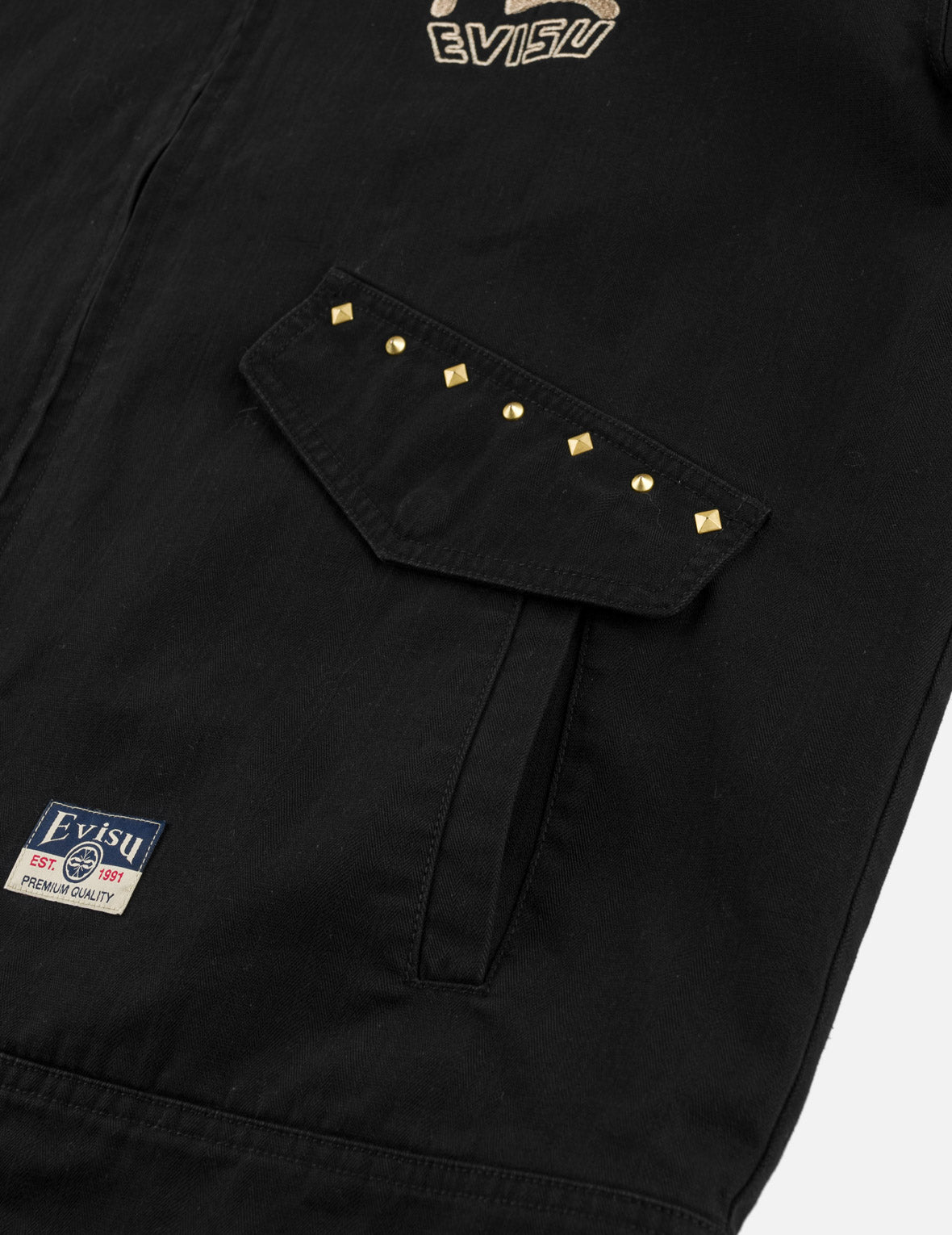 金色刺繡鉚釘外套