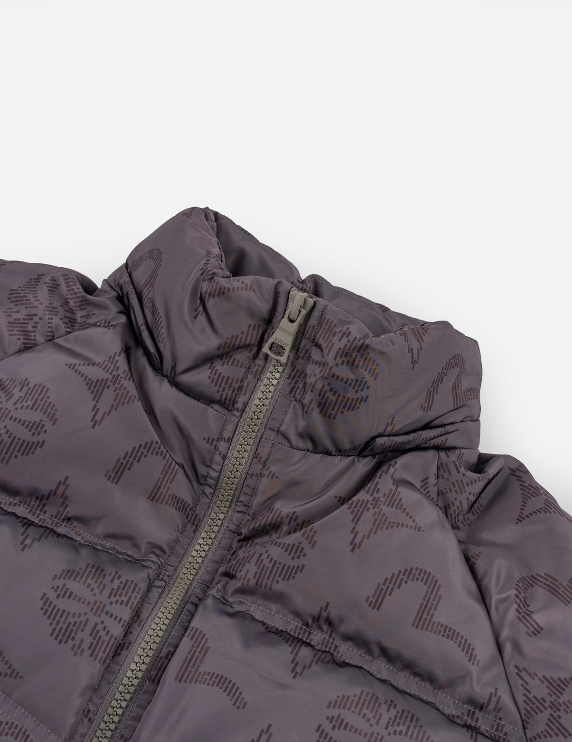 Two-Tone Monogram Hooded Down Jacket