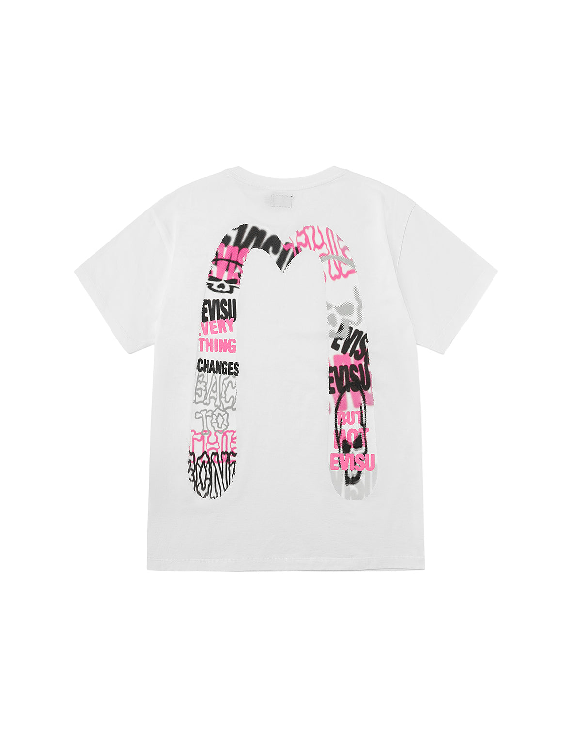 Logo and Graffiti Daicock Print Boyfriend T-Shirt
