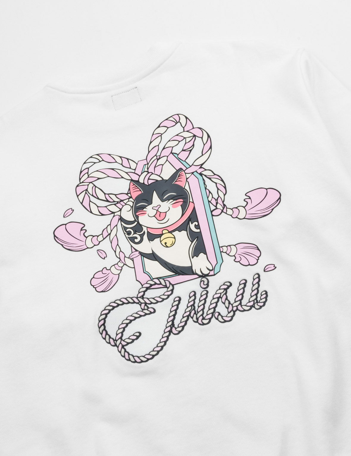 Maneki-neko Embroidered Sweatshirt