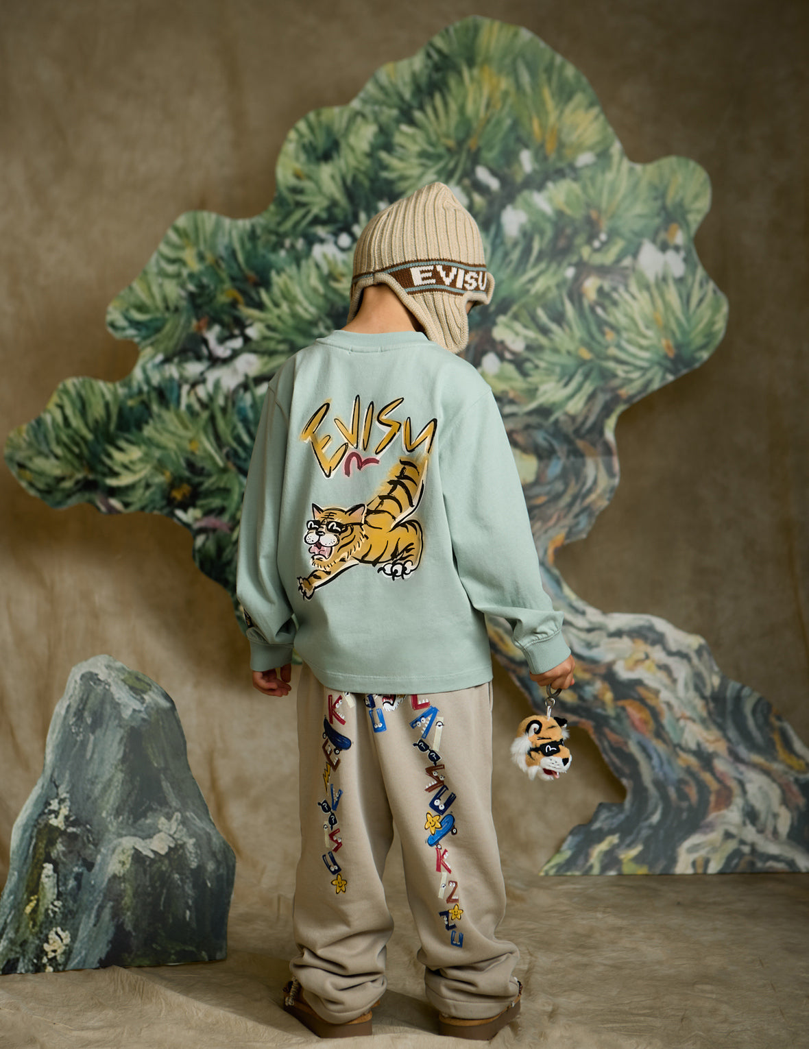 EVISU Tiger Long-Sleeve T-Shirt
