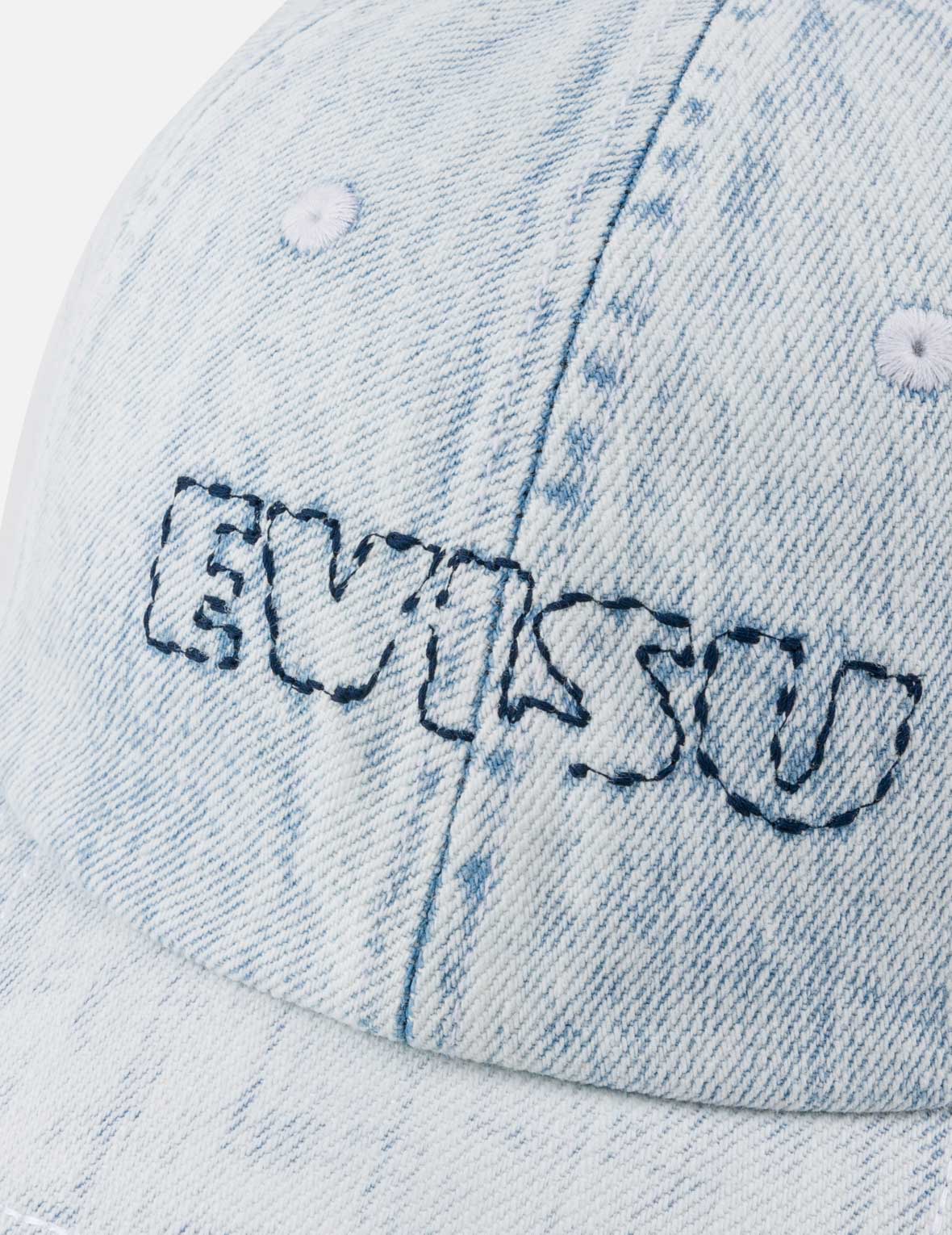 簡約刺繡重水洗牛仔帽