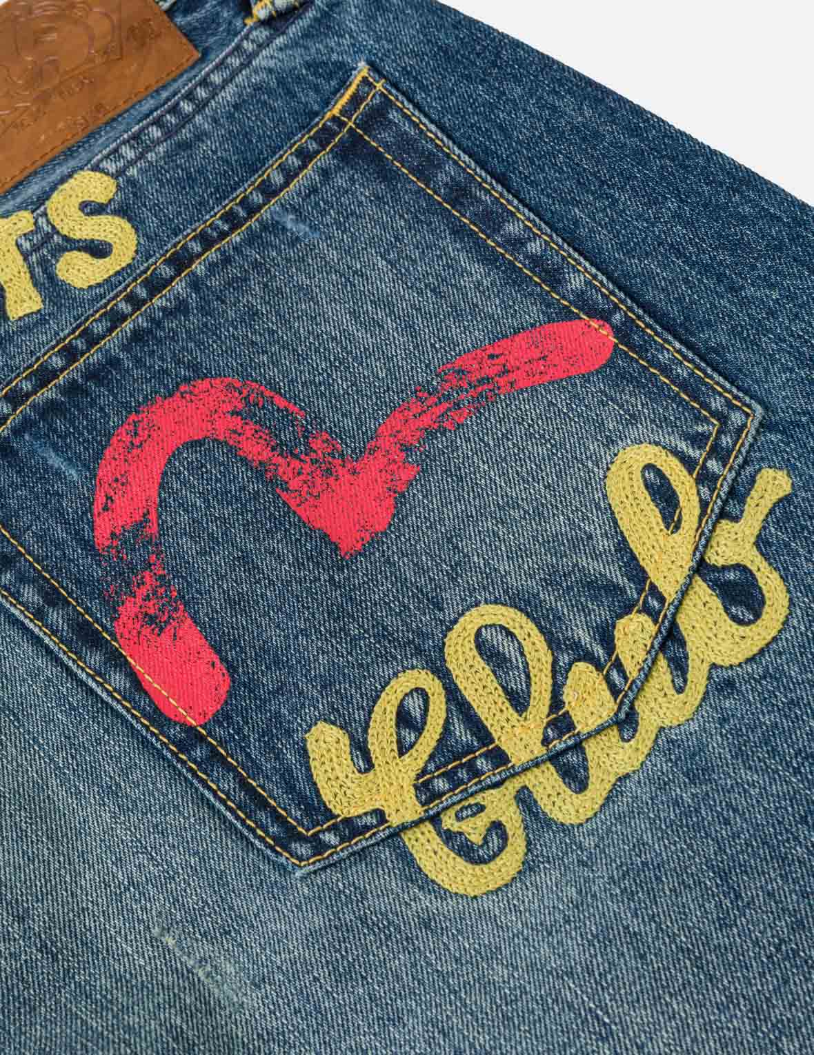 Heavy Washed and Distressed Jeans