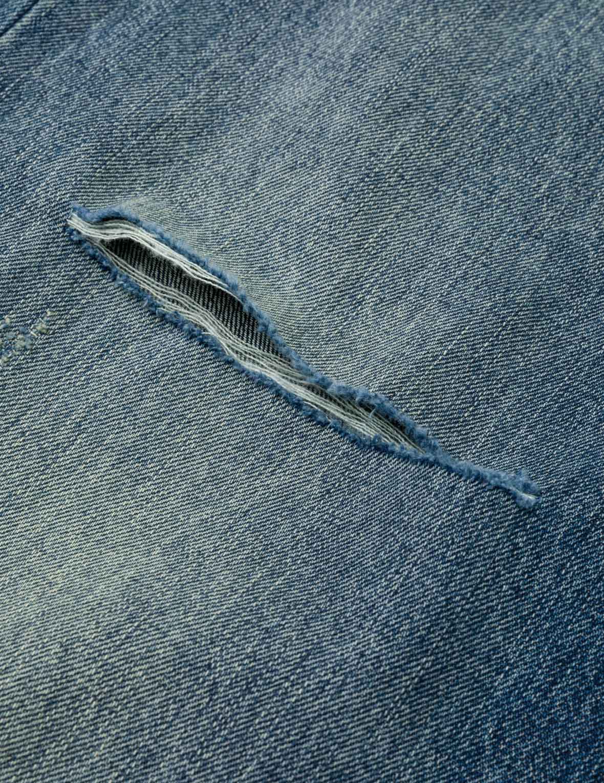 Heavy Washed and Distressed Jeans