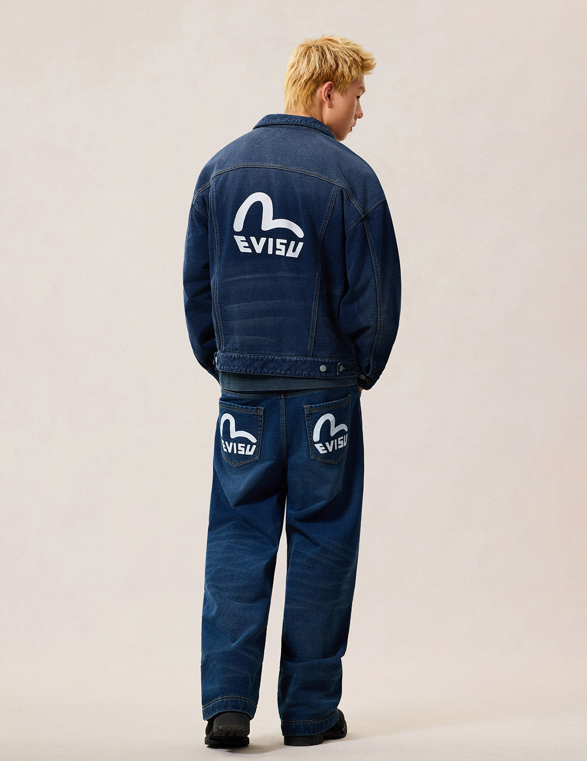 Washed Type 1 Denim Patchwork Jacket
