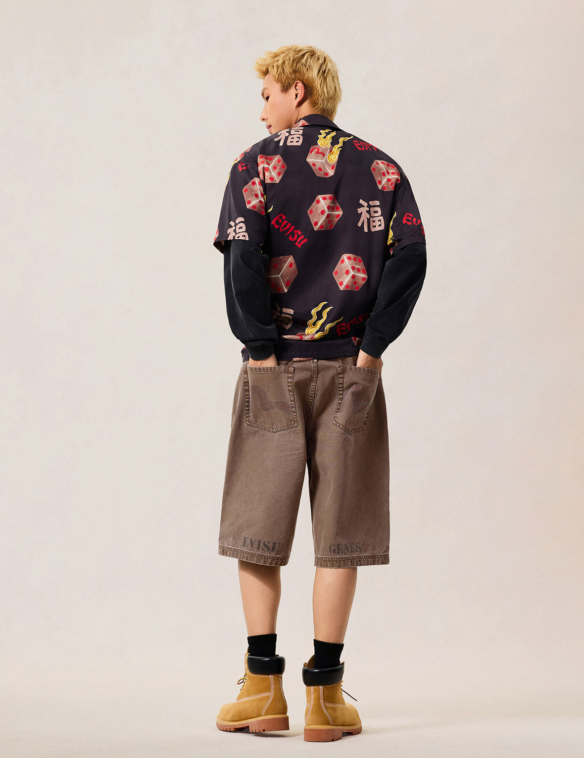 Washed Wide Wale Shorts