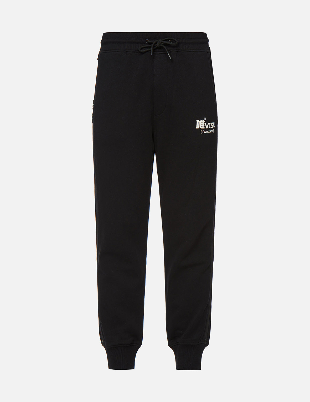 Brush Effect Seagull Print Sweatpants