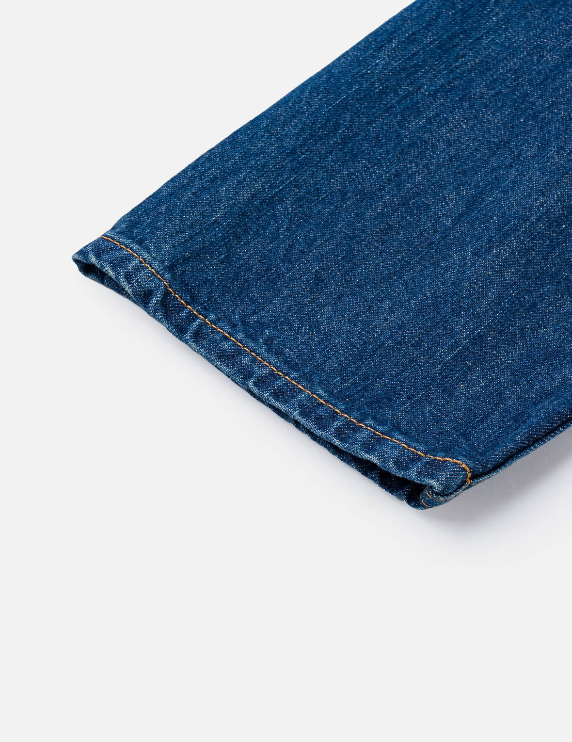 Mid-washed Seagull Print Taper Fit Jeans #2017