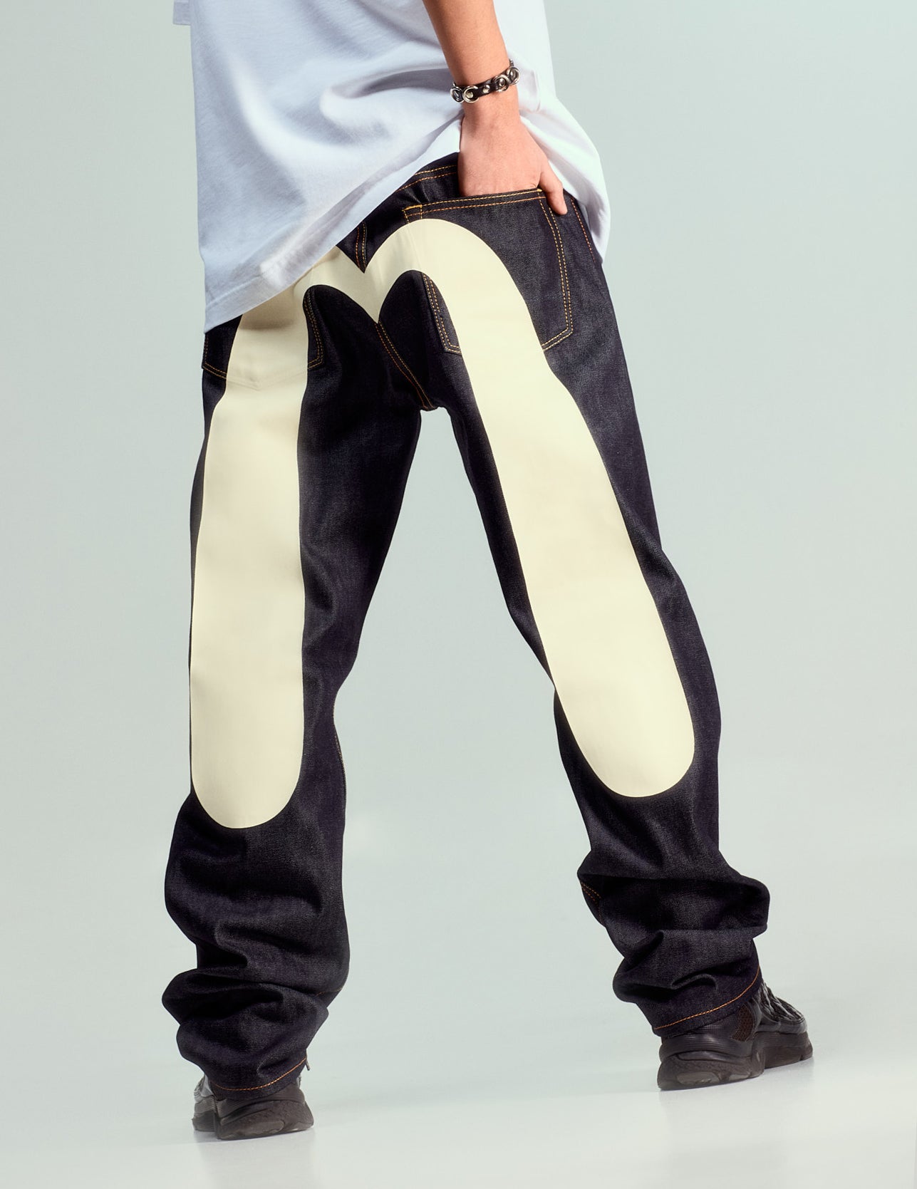 Daicock Print Baggy Jeans #2000