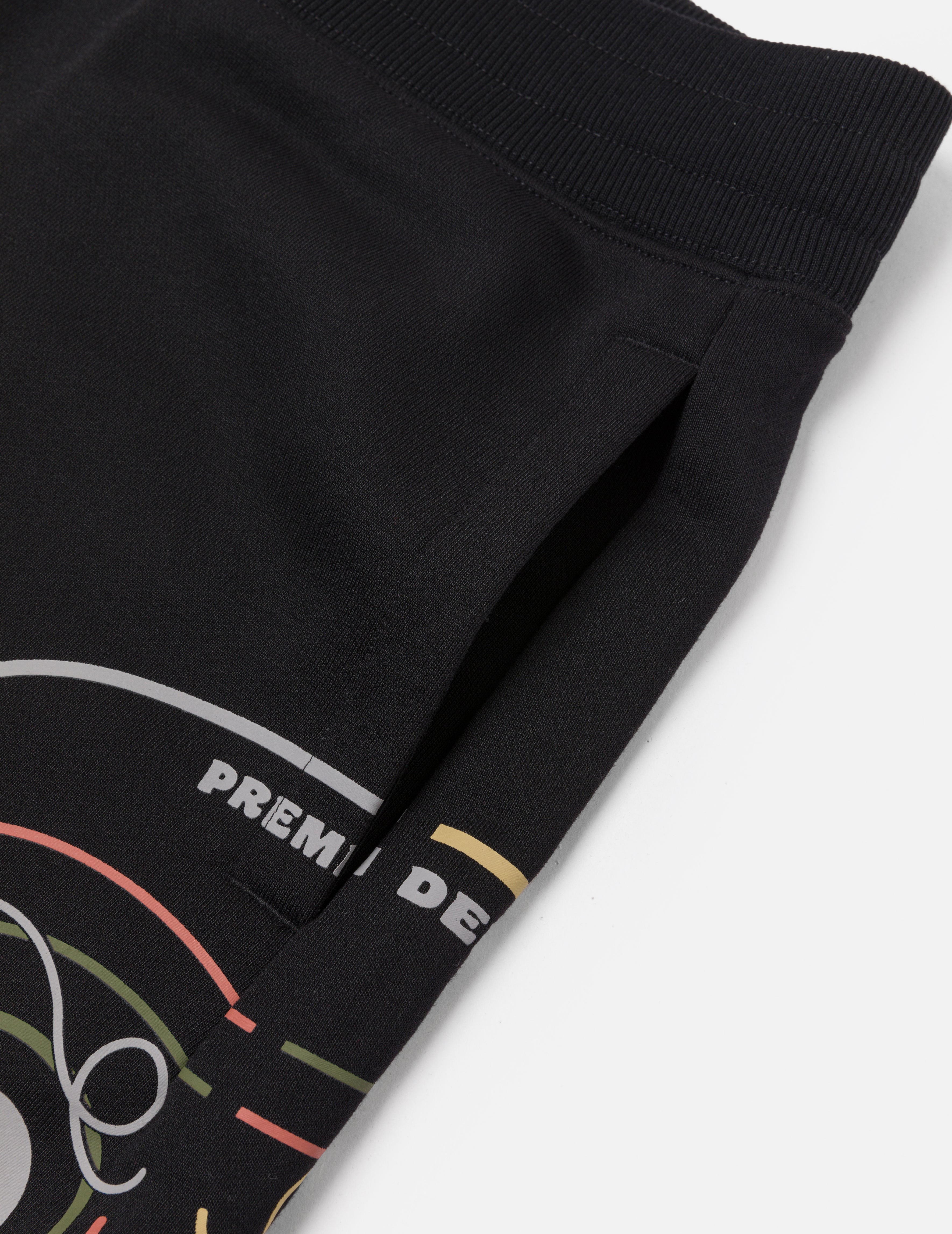 Daruma Print Regular Fit Sweatshorts