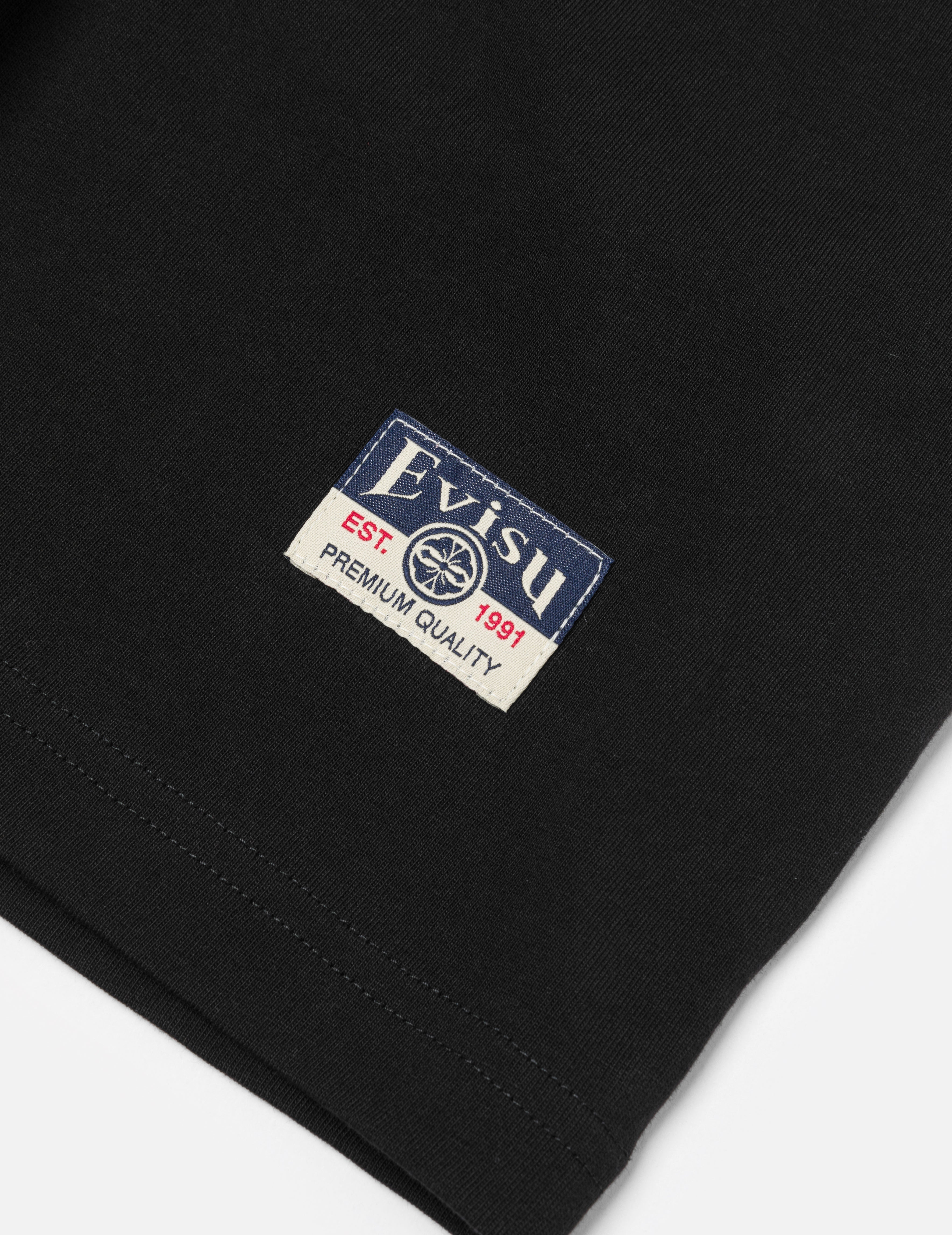 海鷗刺繡縫線口袋寬版休閒T恤