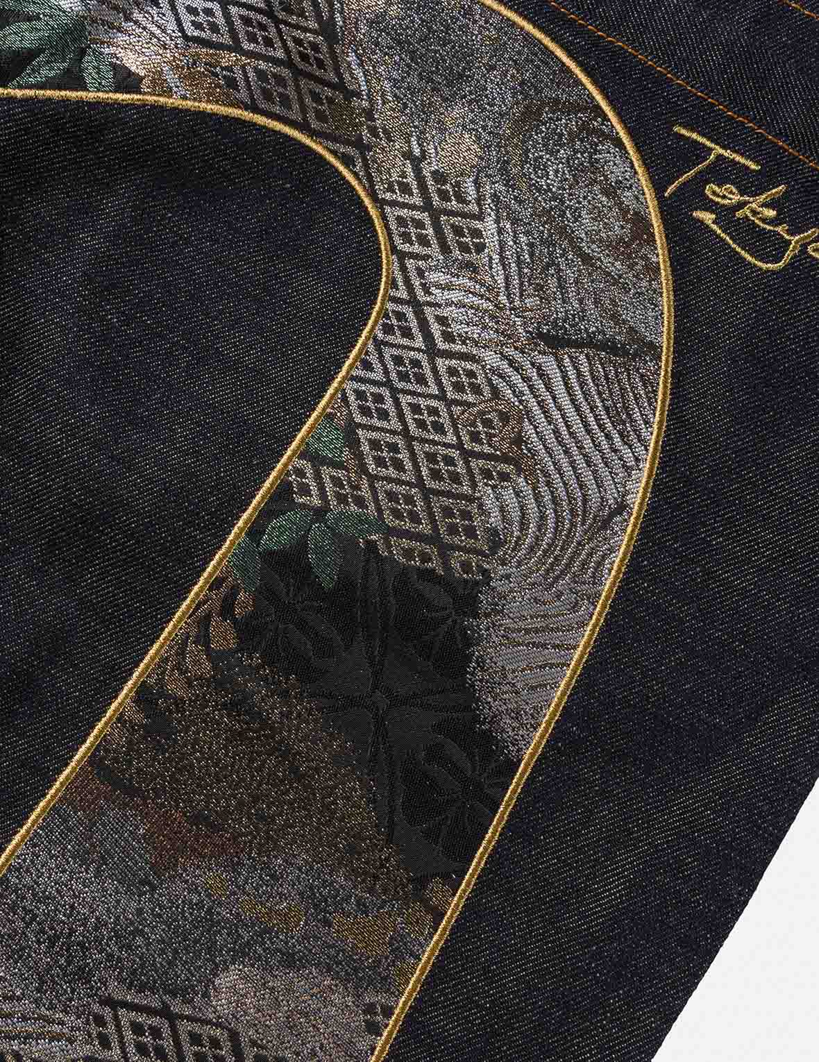 Daicock Brocade Denim Shorts