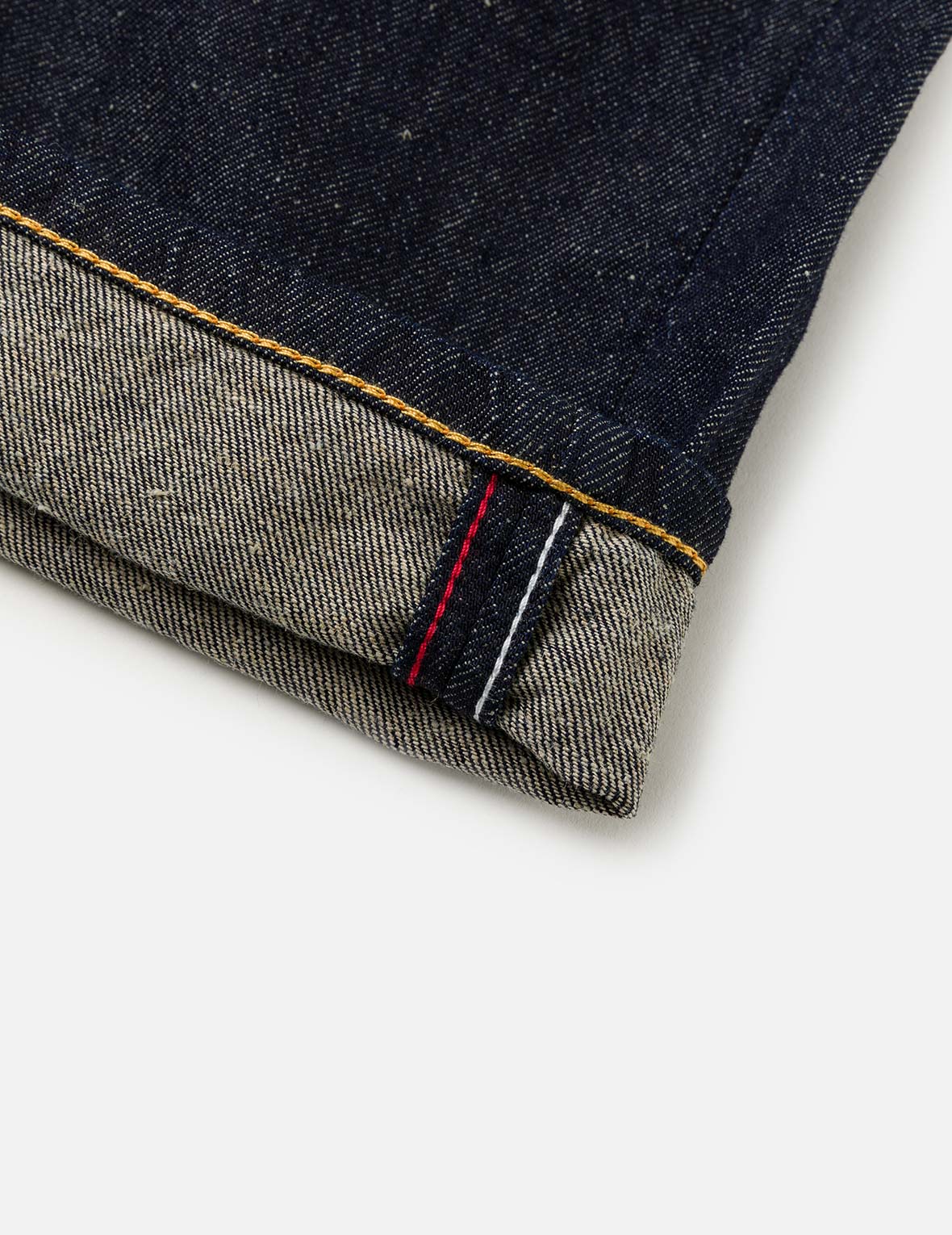 Seagull & Kanji Printed Pocket Denim Shorts