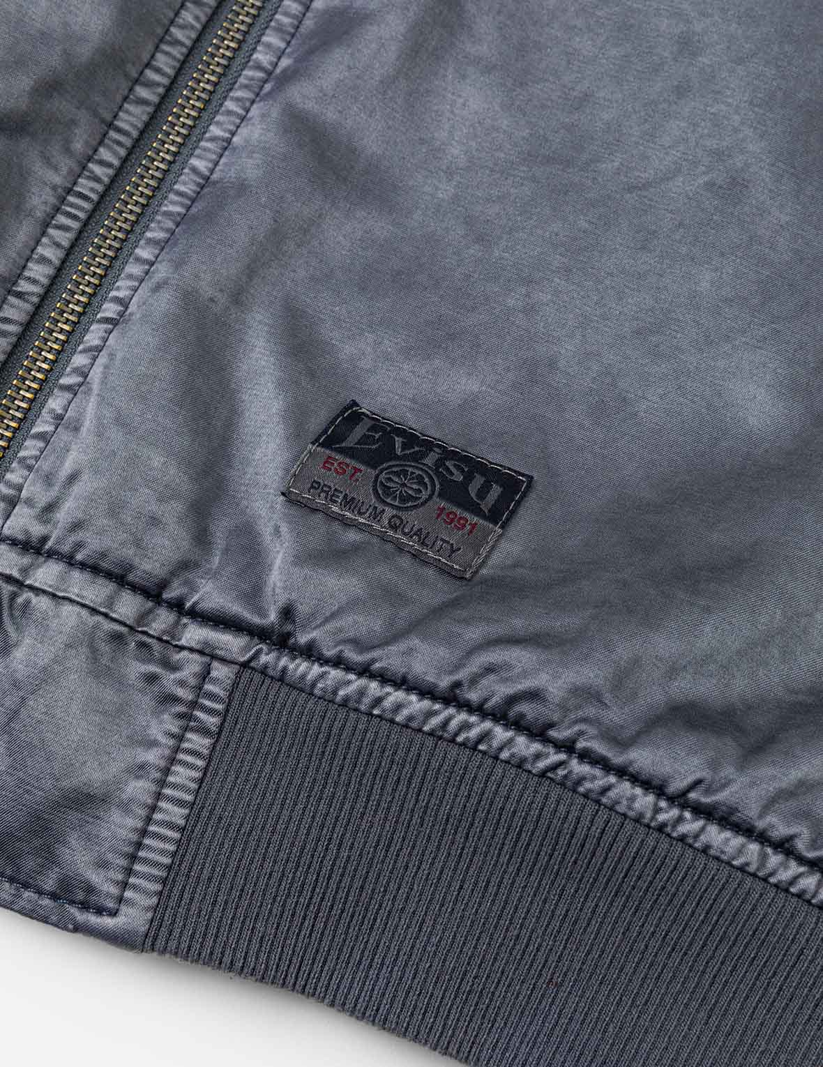 Garment Dyed Daruma Embroidery Bomber Jacket