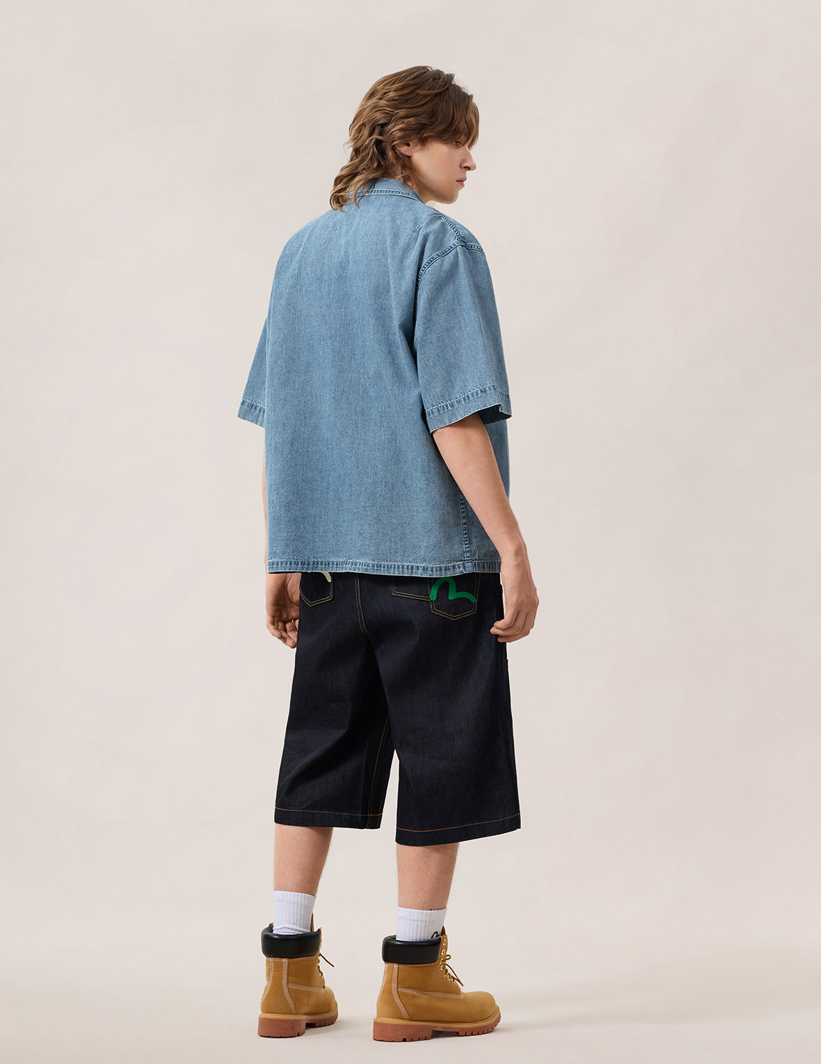 Dual Pocket Boxy Denim Shirt