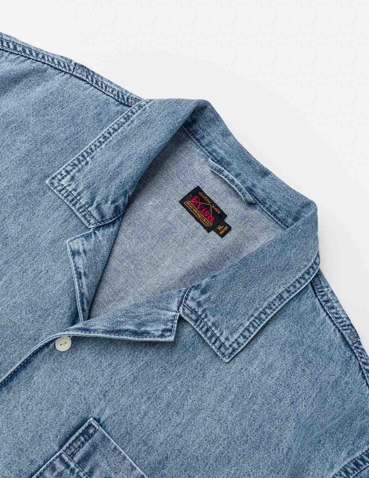 Dual Pocket Boxy Denim Shirt