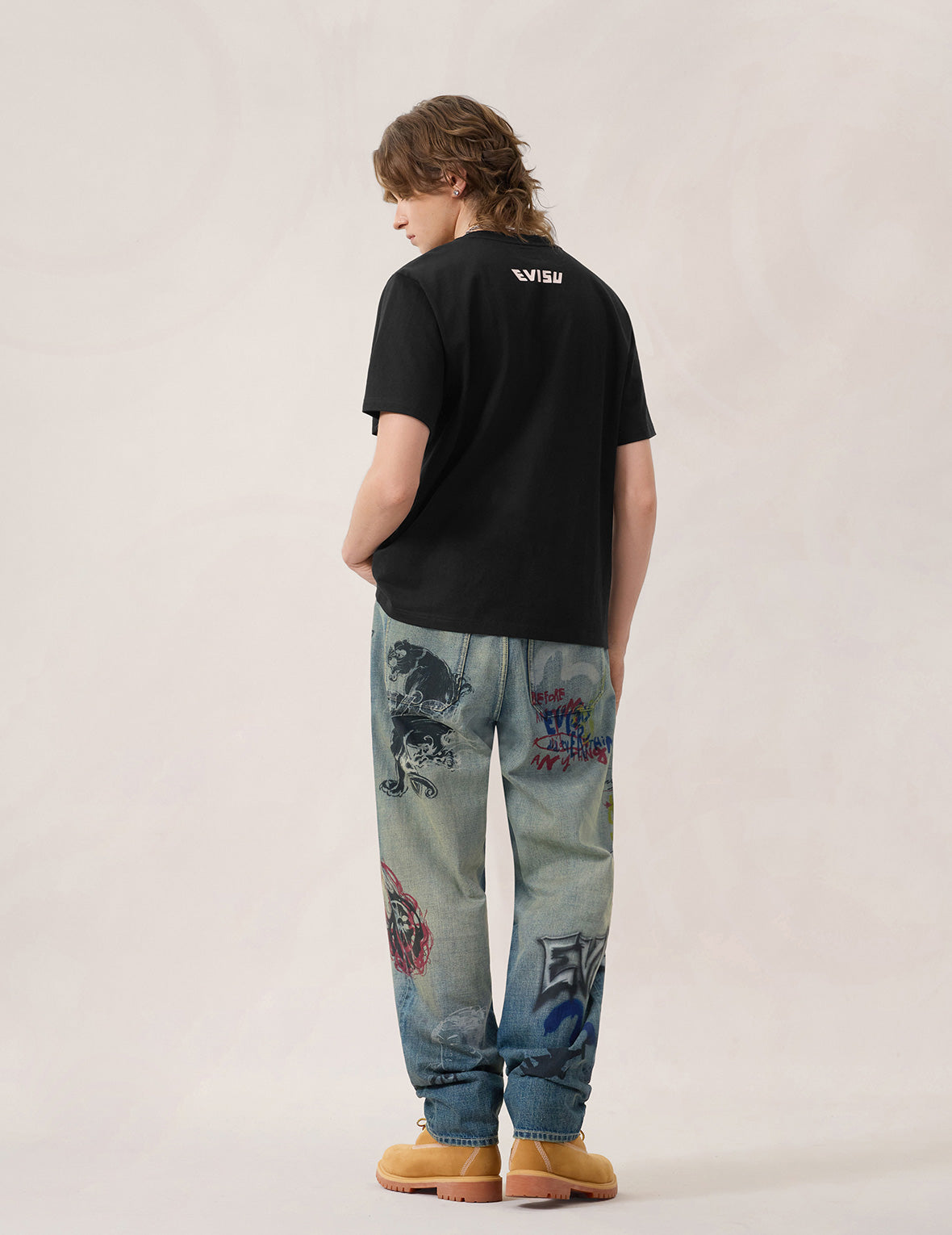 Hand-Brushed Seagull Print T-Shirt