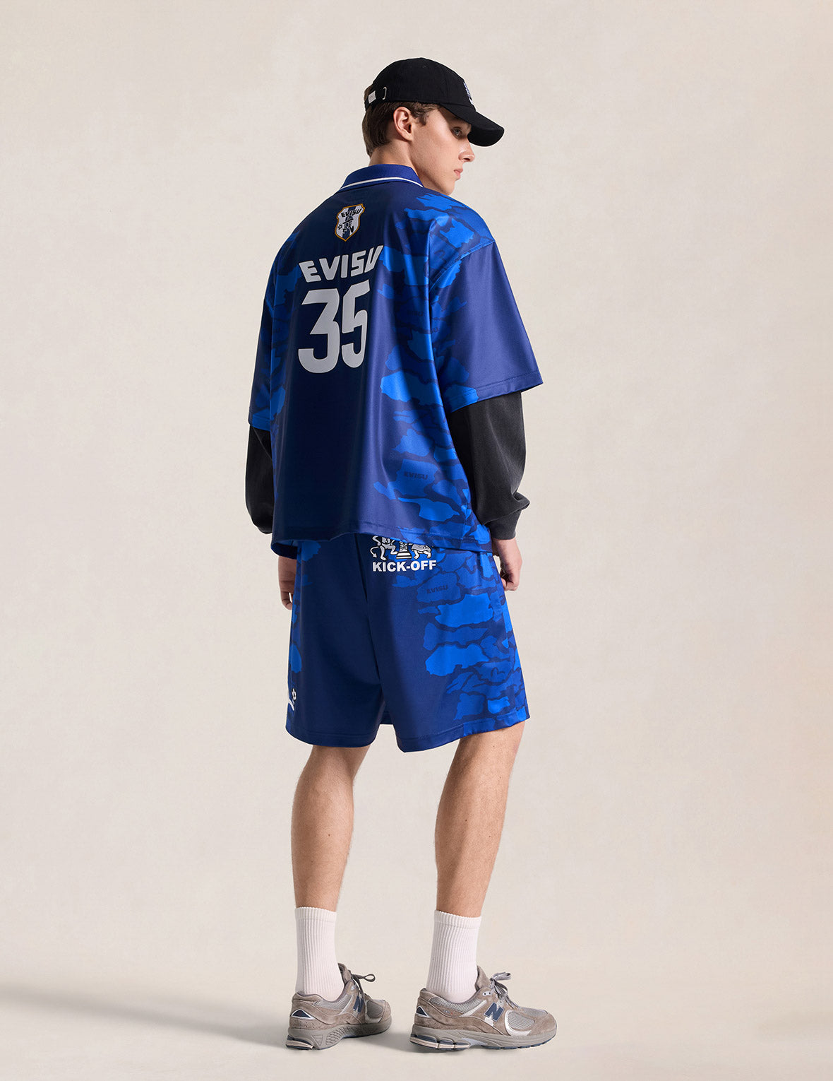 Ishigaki Camo Print Football Jersey