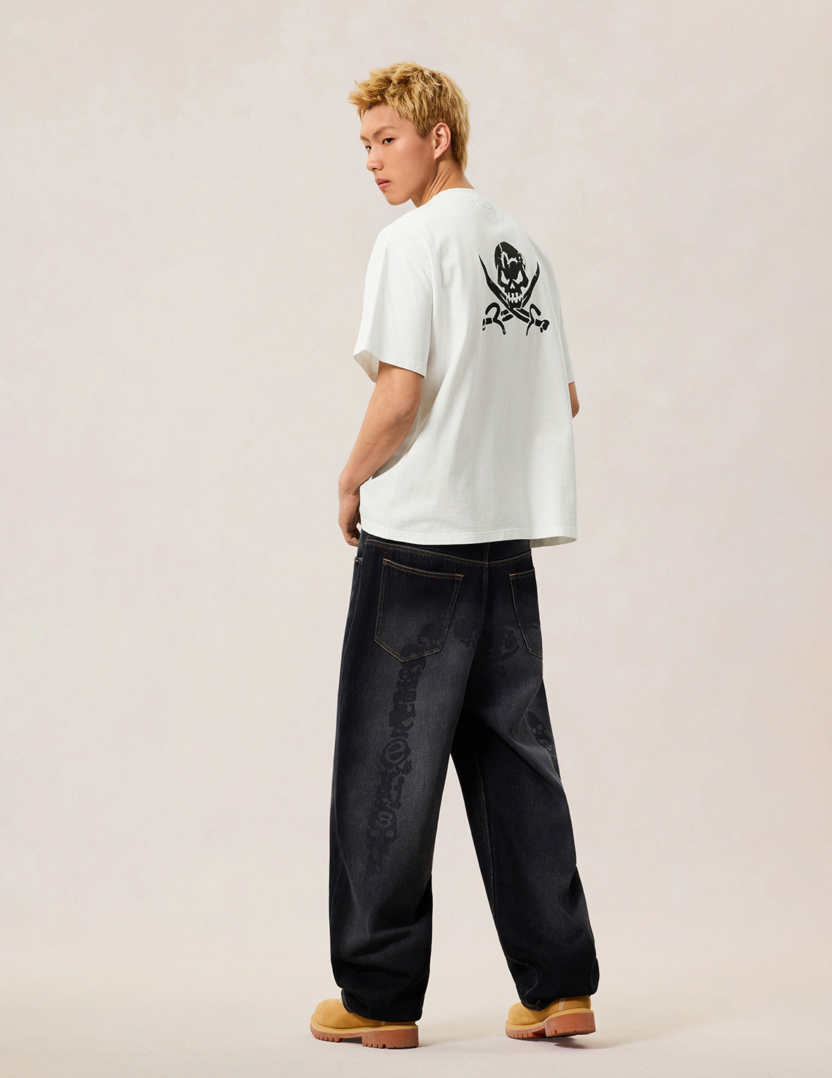 Skull Studded Pocket T-shirt