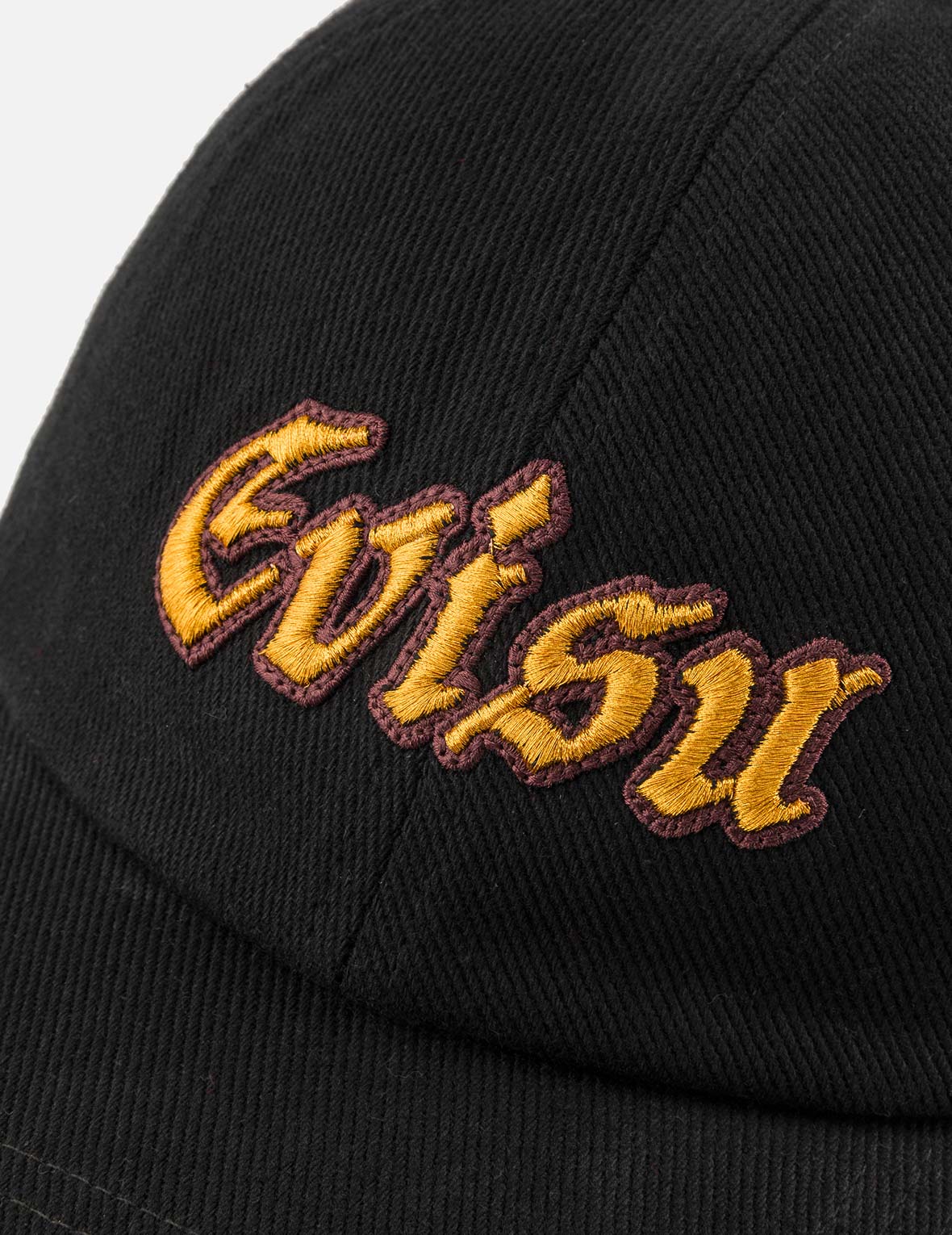EVISU 標誌刺繡棒球帽 - 黑