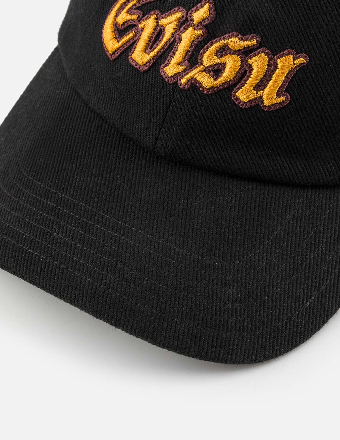 EVISU 標誌刺繡棒球帽 - 黑