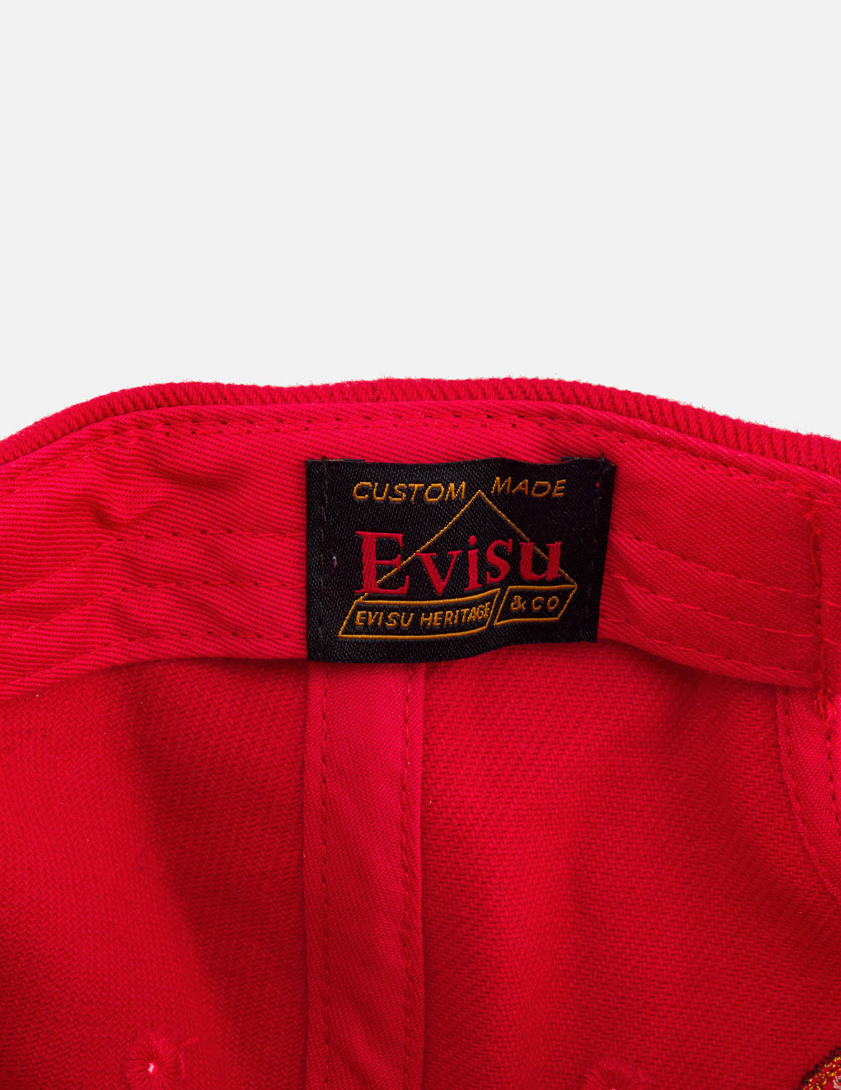 EVISU 標誌刺繡棒球帽 - 黑