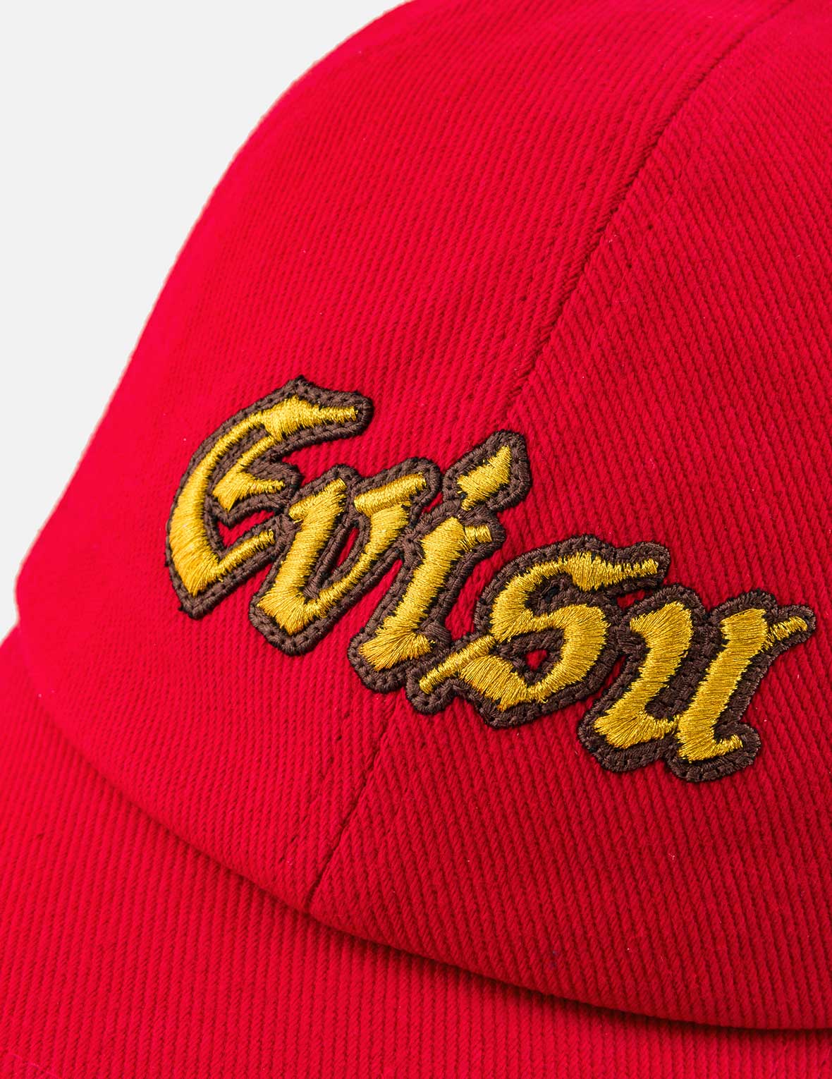 EVISU 標誌刺繡棒球帽 - 黑