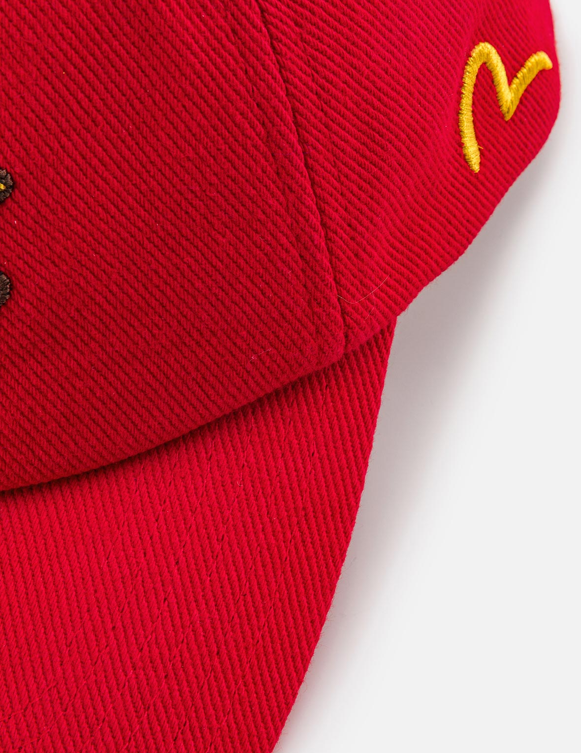 EVISU 標誌刺繡棒球帽 - 黑