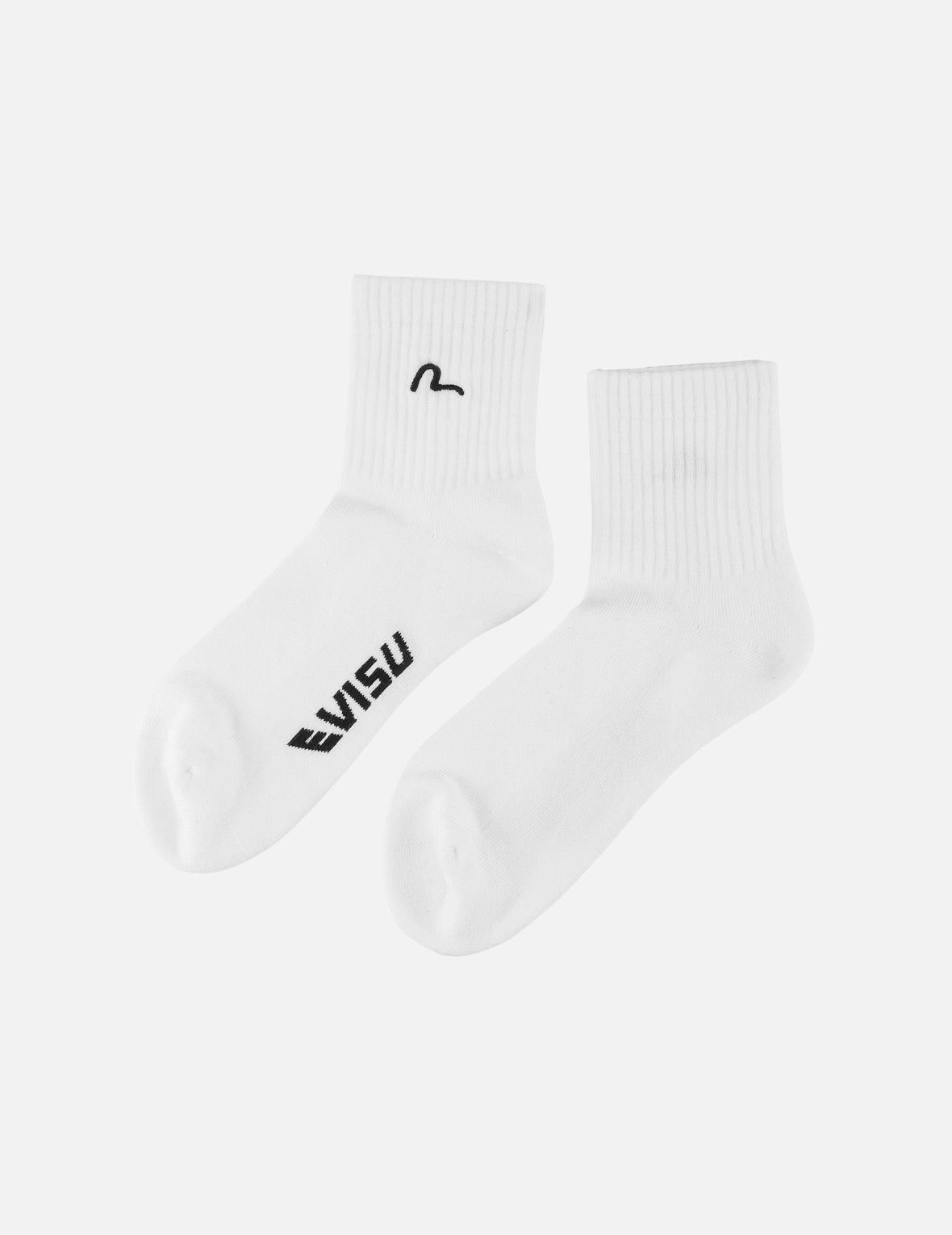 Seagull Embroidery Mid Socks