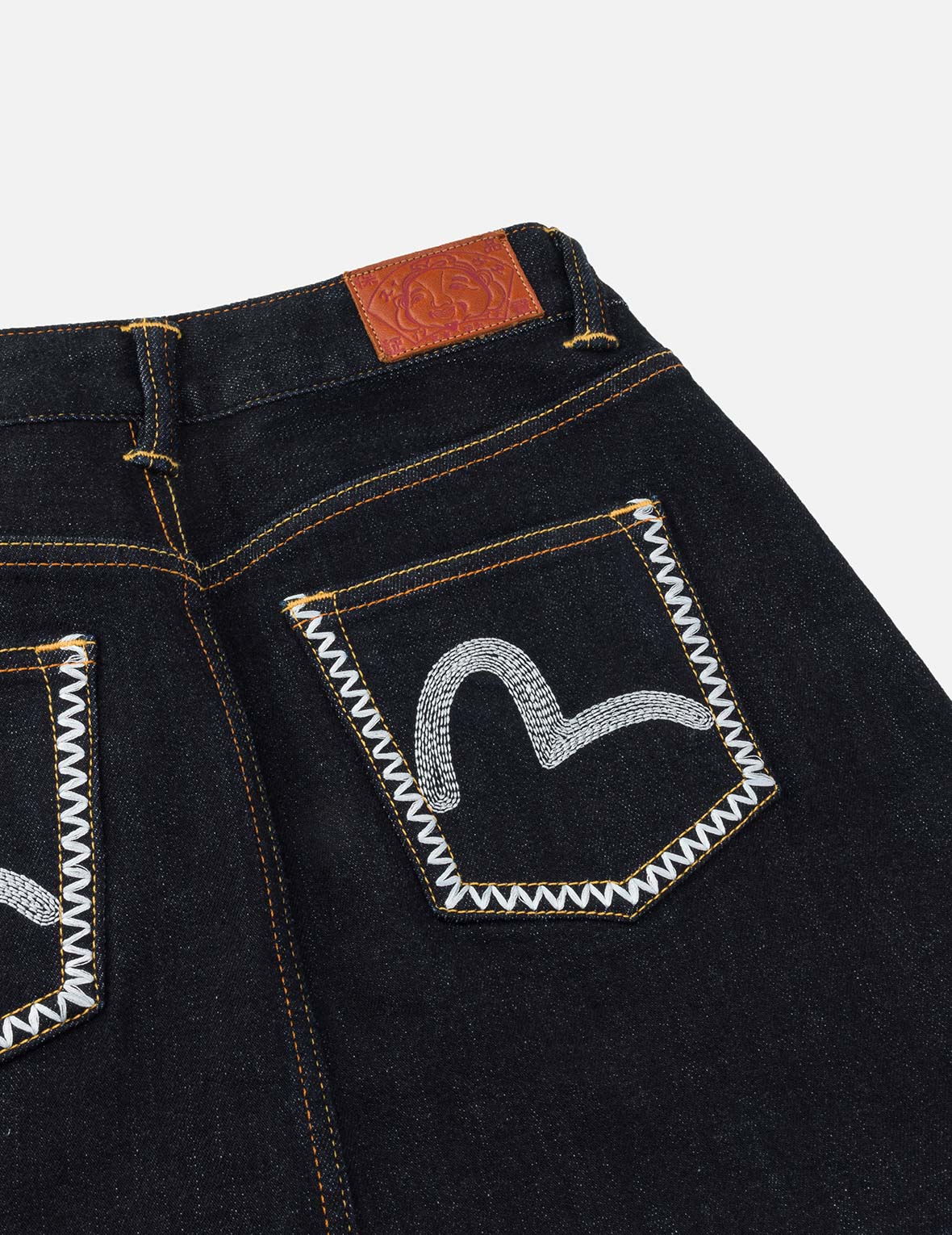 海鷗刺繡常規版型牛仔短裙