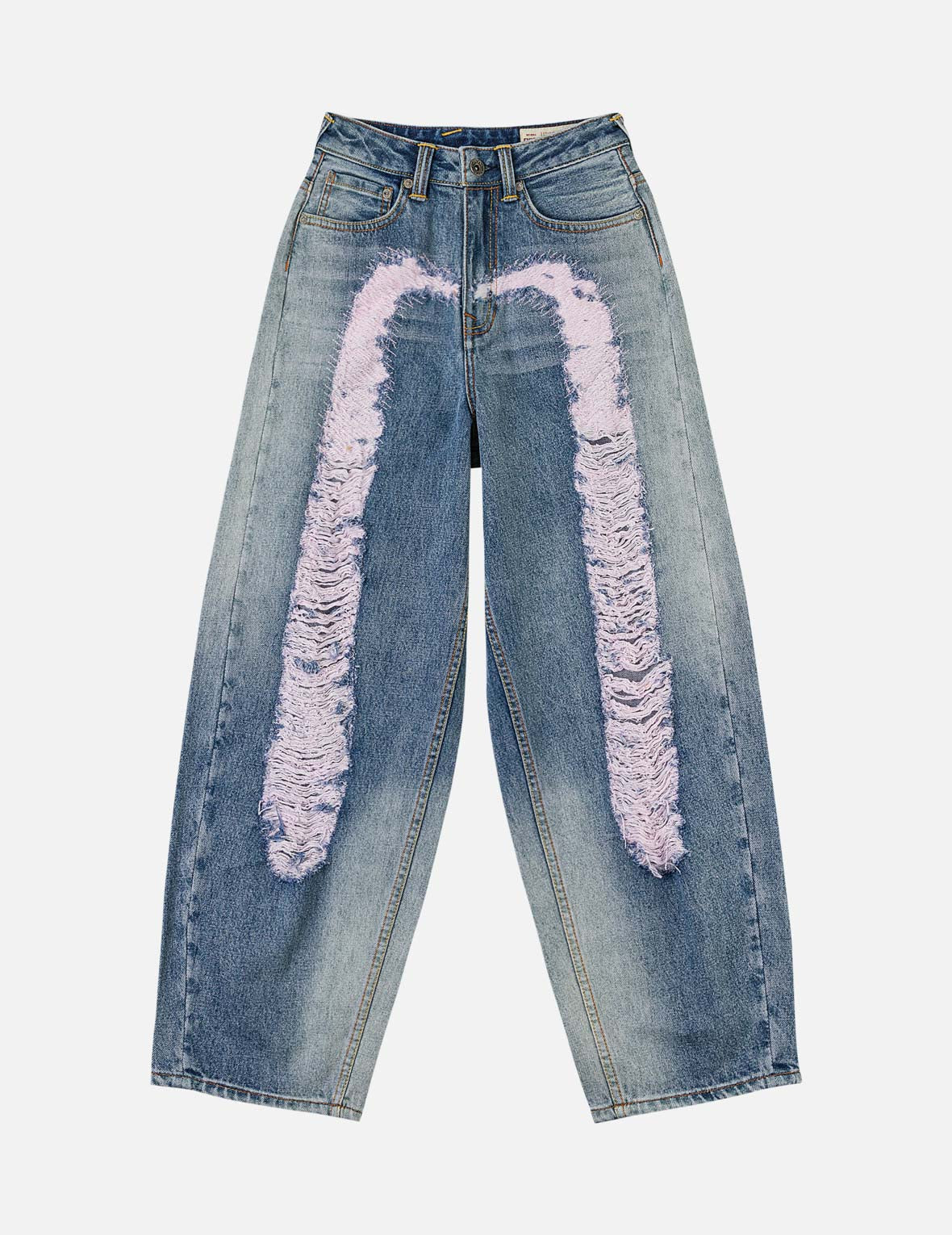 Distressed Daicock Balloon Jeans