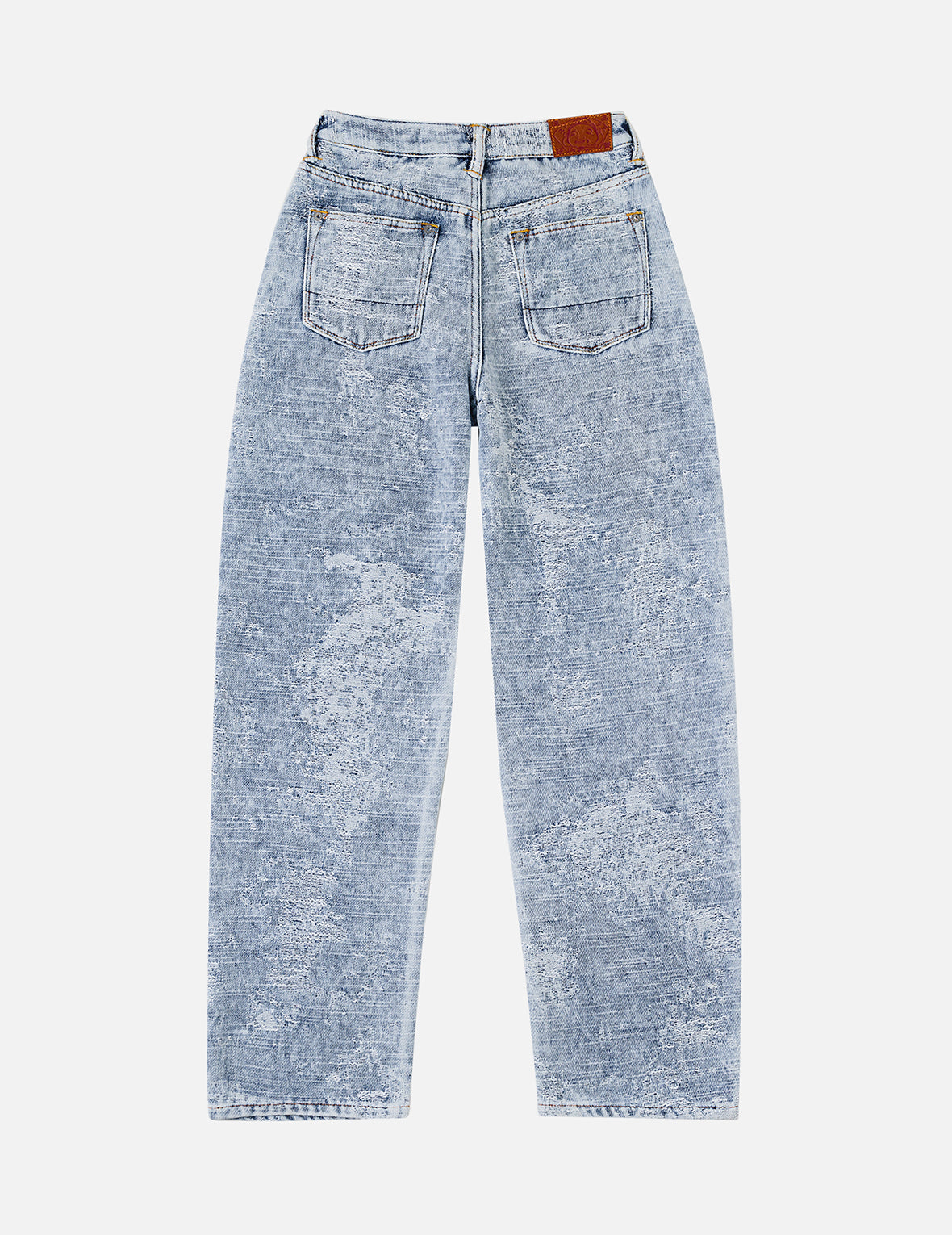 Distressed Denim Balloon Jeans