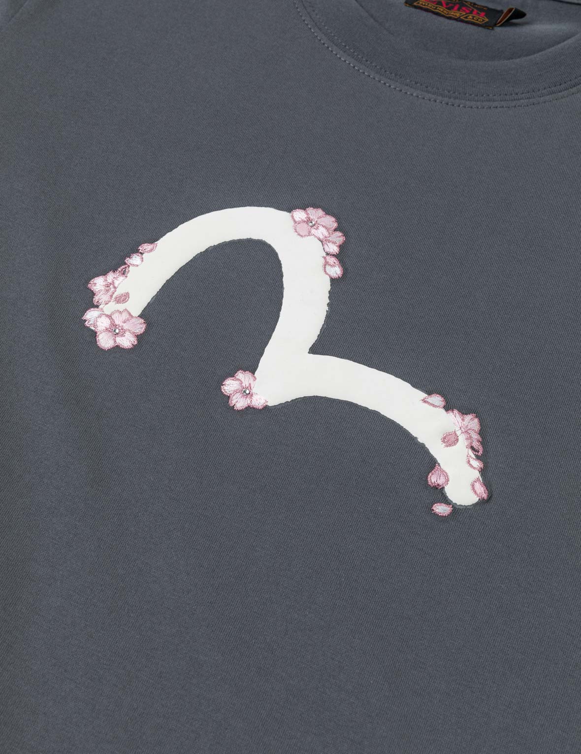 櫻花刺繡海鷗印花短袖T恤