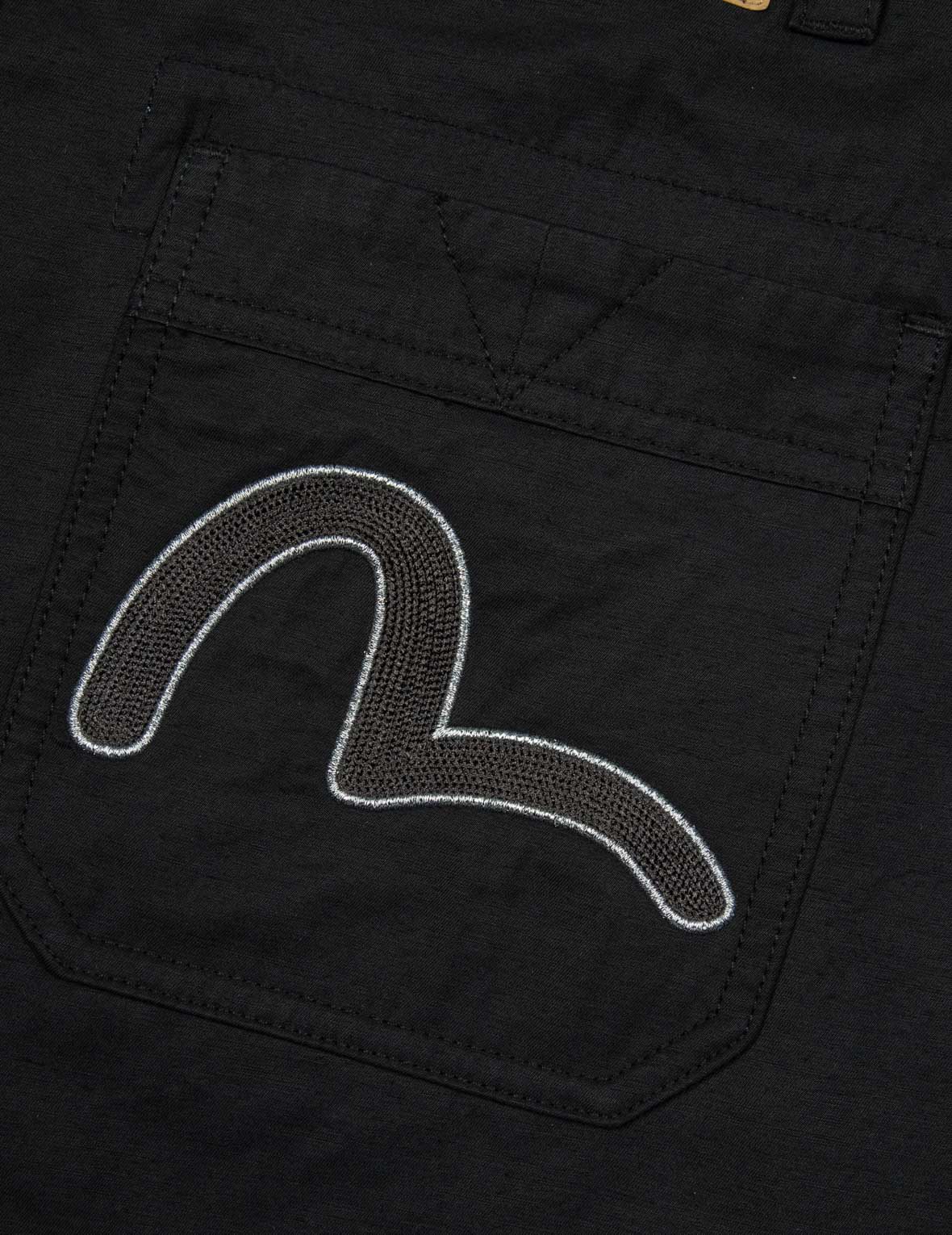 小海鷗刺繡寬版長褲