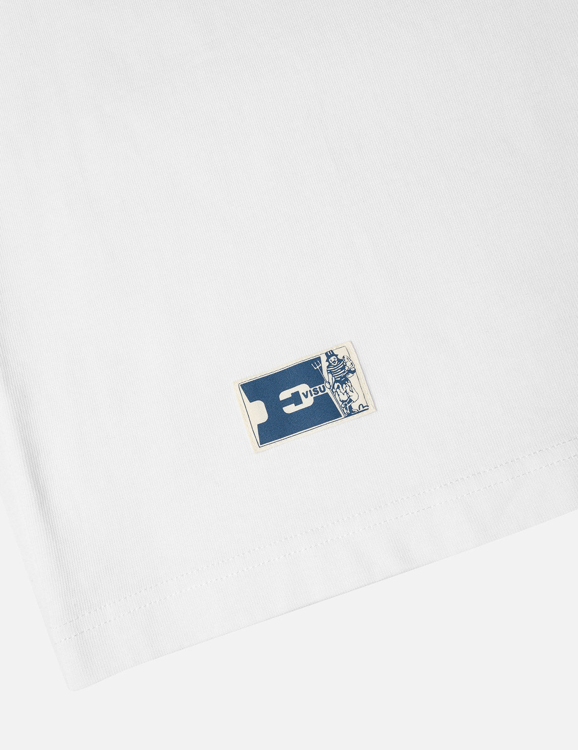 海鷗刺繡口袋寬版休閒長袖T恤