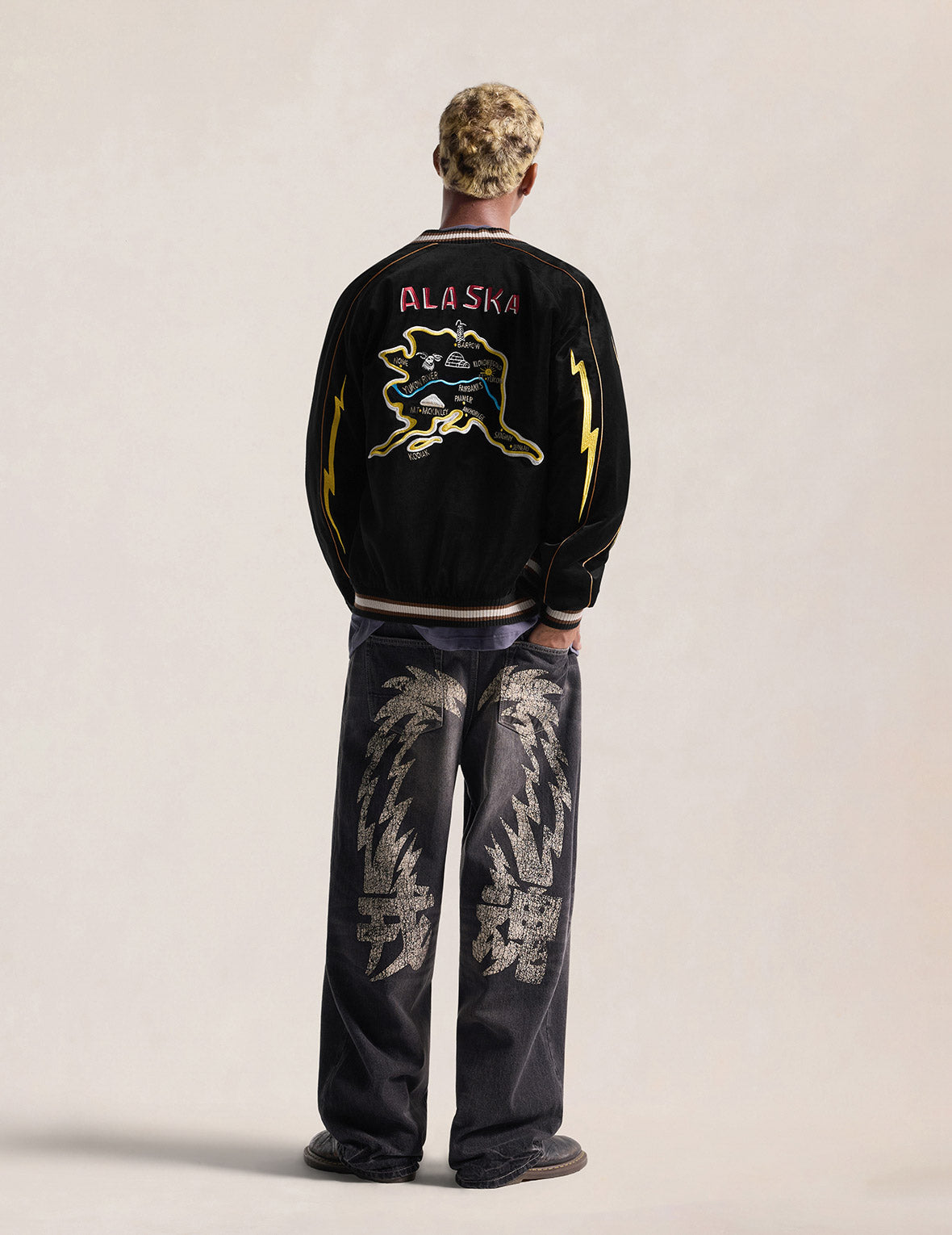Light Padded Raijin Souvenir Jacket